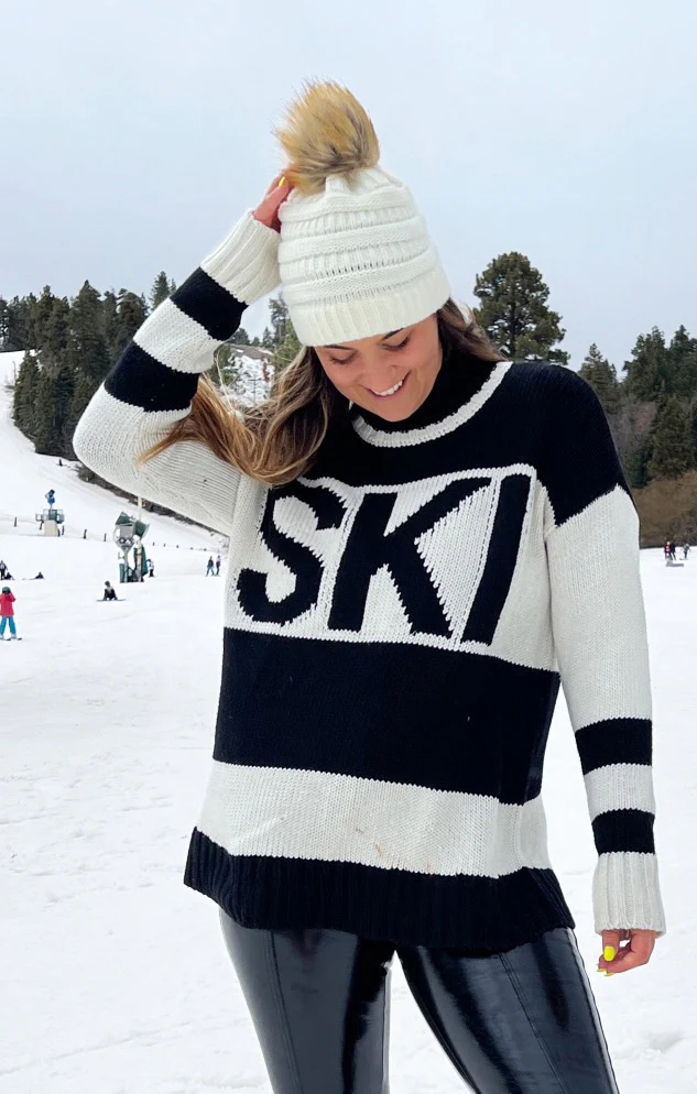 Ski in Sweater ~ Ski Knit Black - Image 10