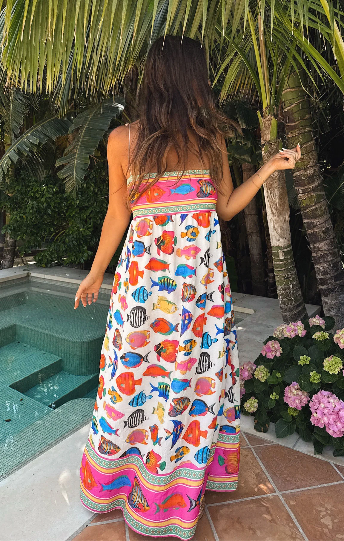 Skylar Maxi Dress ~ Rainbow Reef - Image 2