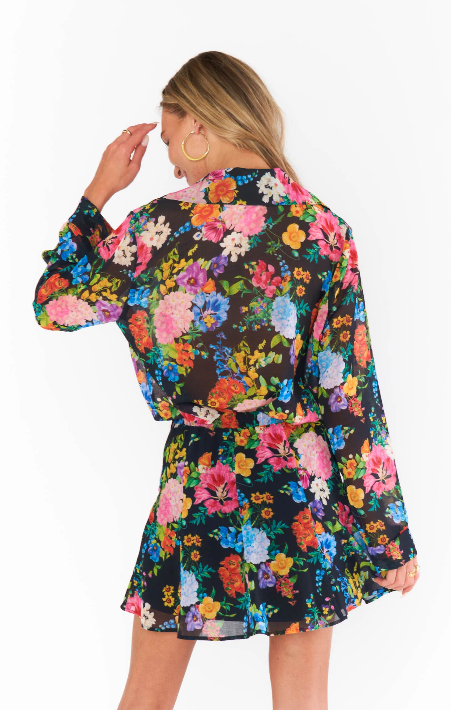 Smith Button Down ~ Midnight Botanical Floral - Image 4