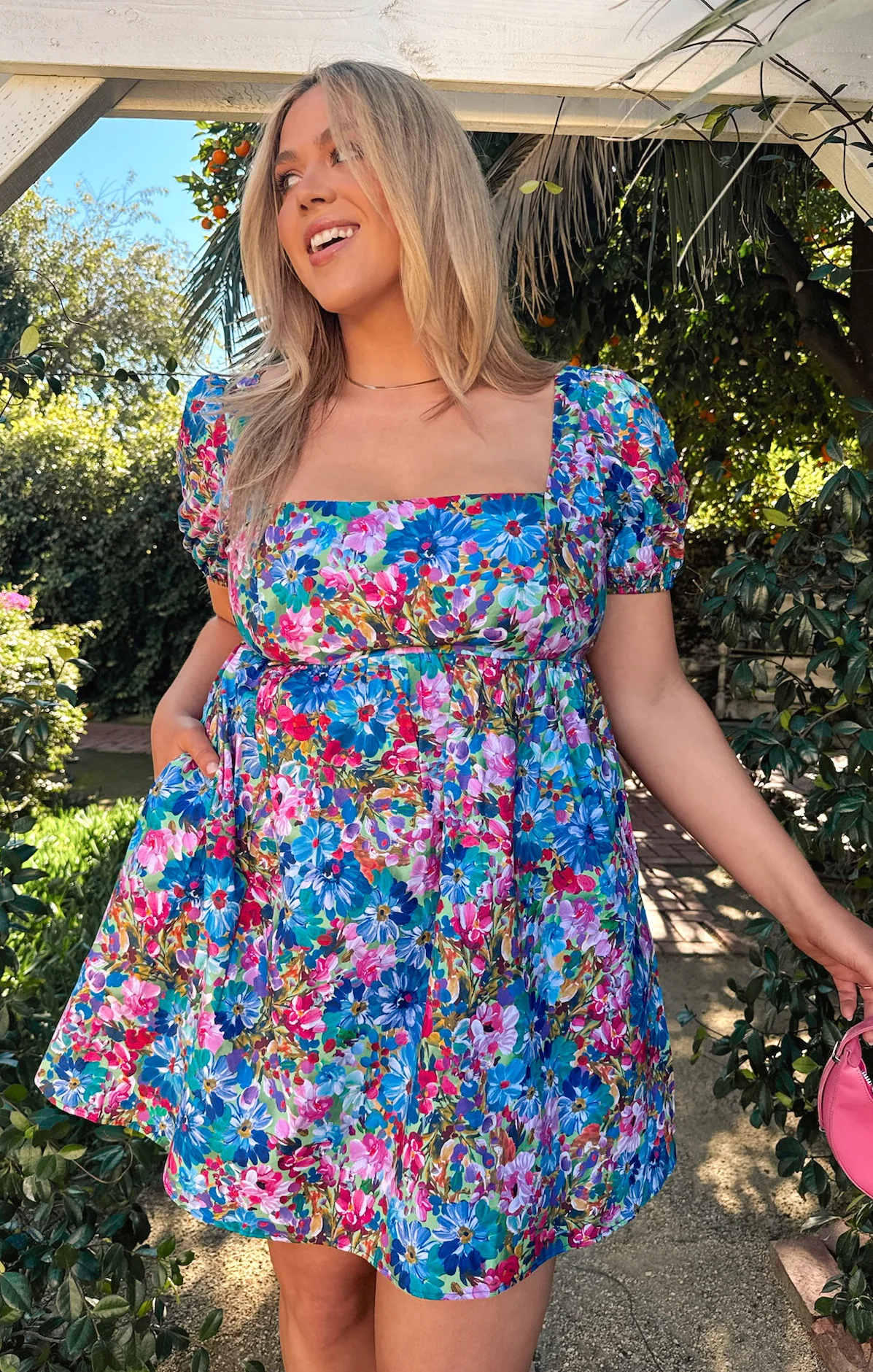Smitten Babydoll Dress ~ Painterly Meadows - Image 4