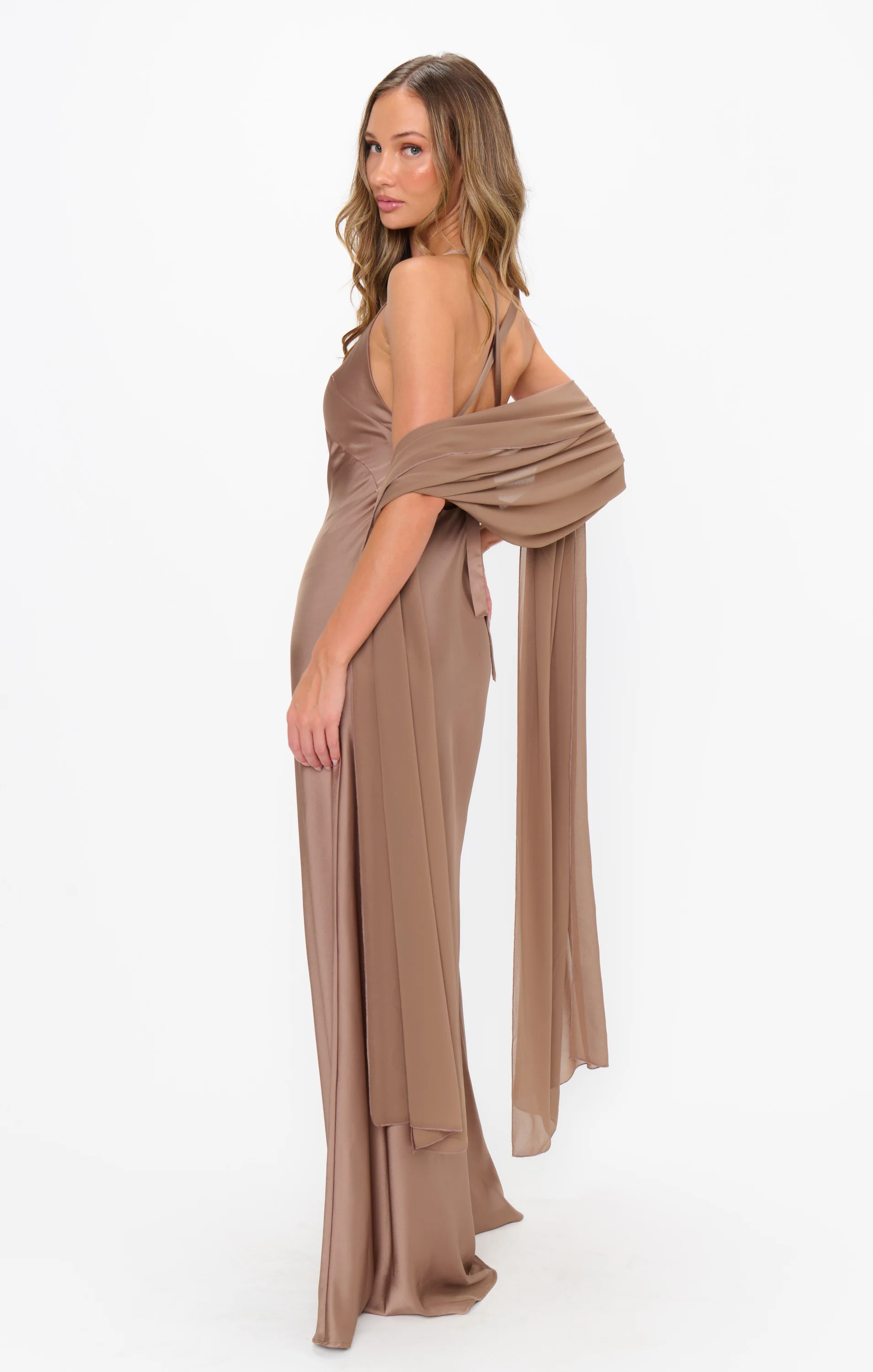 Soiree Shawl ~ Dune Chiffon - Image 3