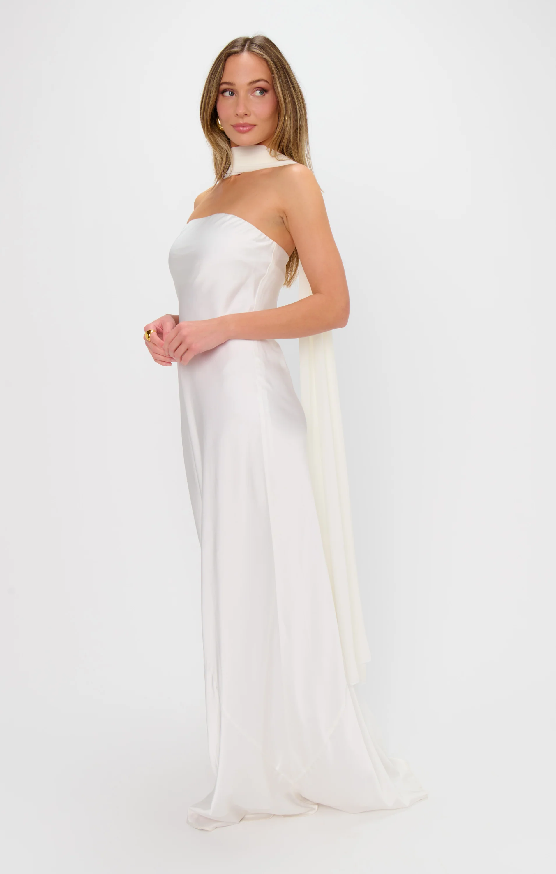 Soiree Shawl ~ Wedding Cake Chiffon - Image 3