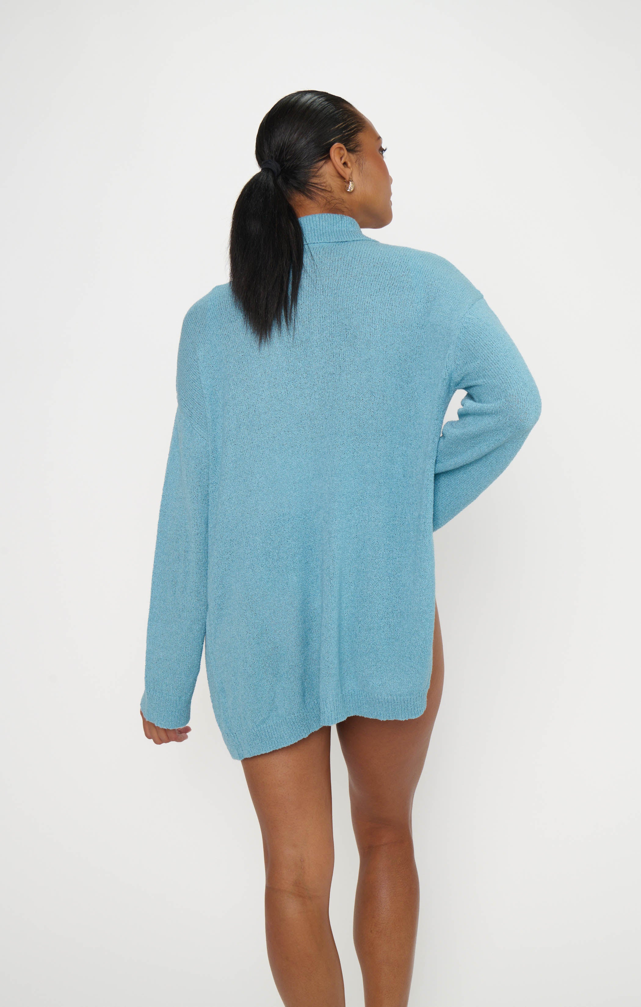 Sonny Sweater ~ Blue Lagoon Knit - Image 3