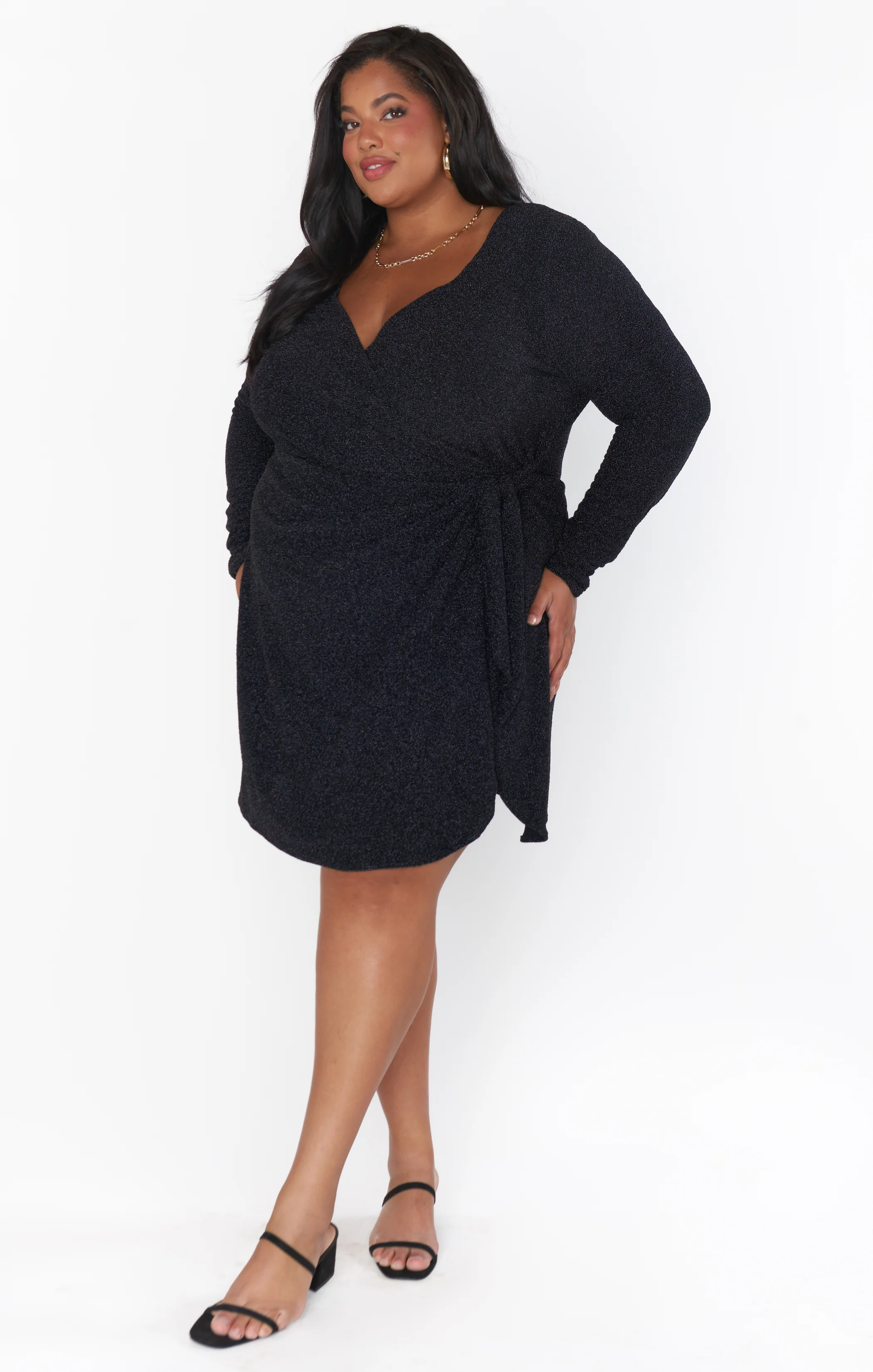 Stage Skort Dress ~ Black Shimmy Shine - Image 3