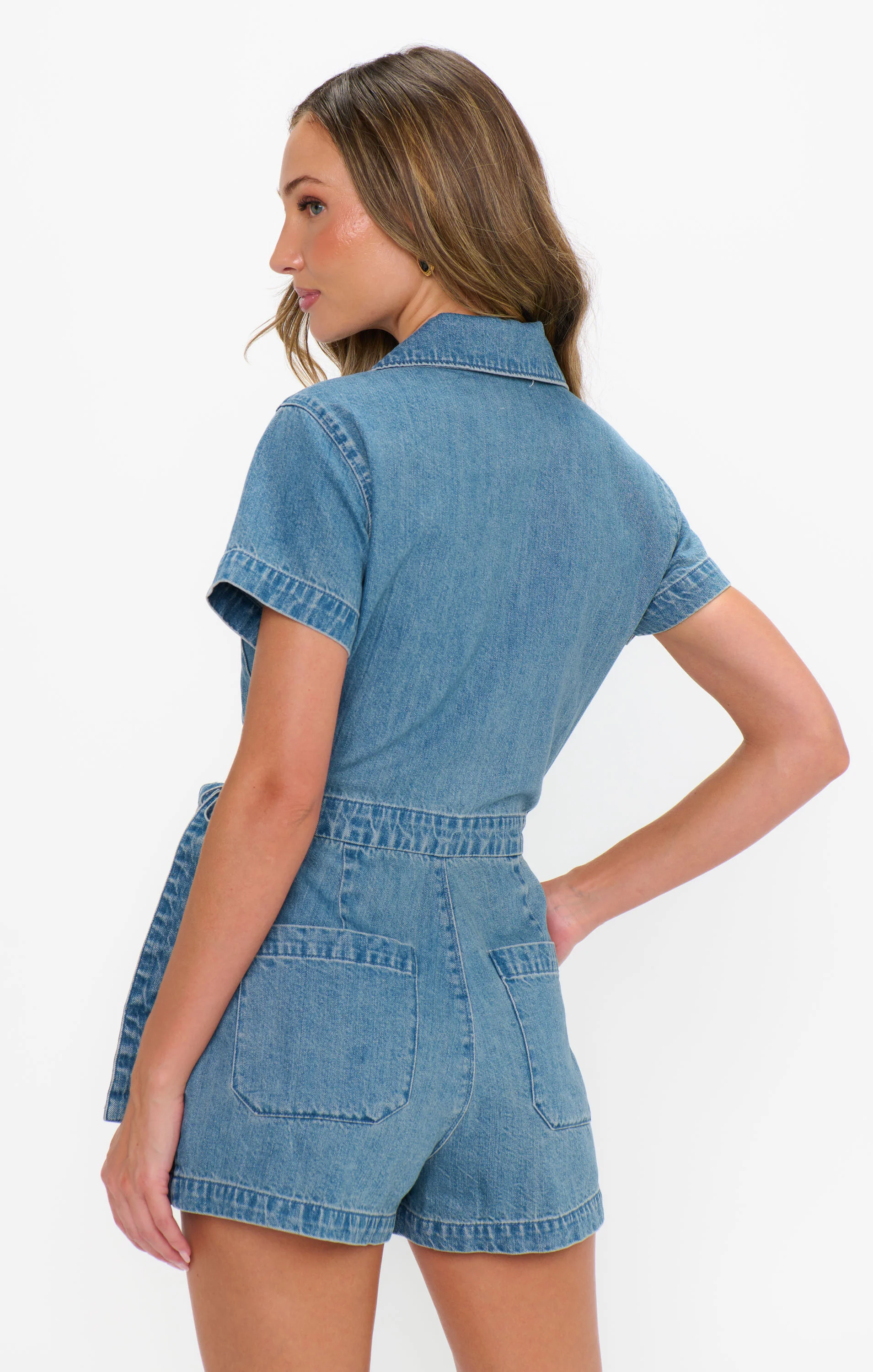 Stateside Romper ~ Hazy Blue - Image 3