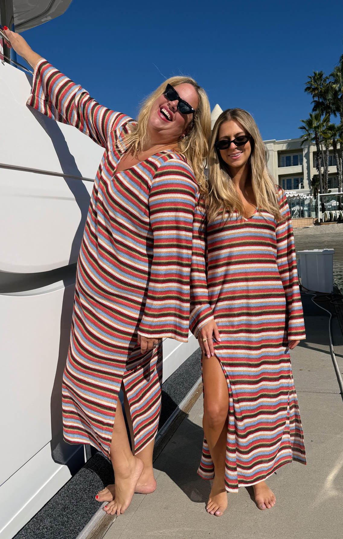 Staycation Coverup ~ Sunkissed Stripe Knit - Image 7