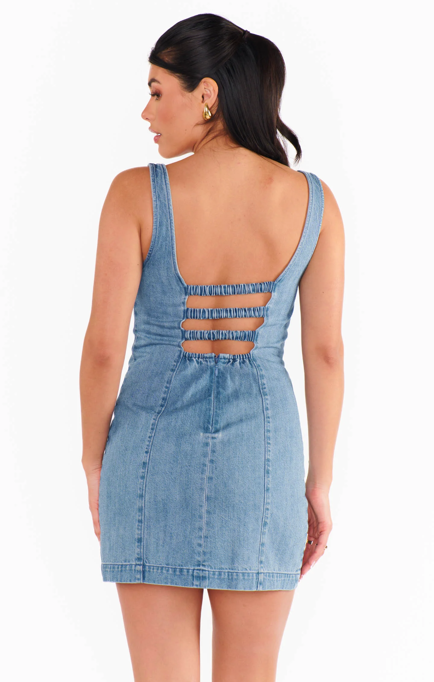 Steph Mini Dress ~ Gloomy Blue - Image 6