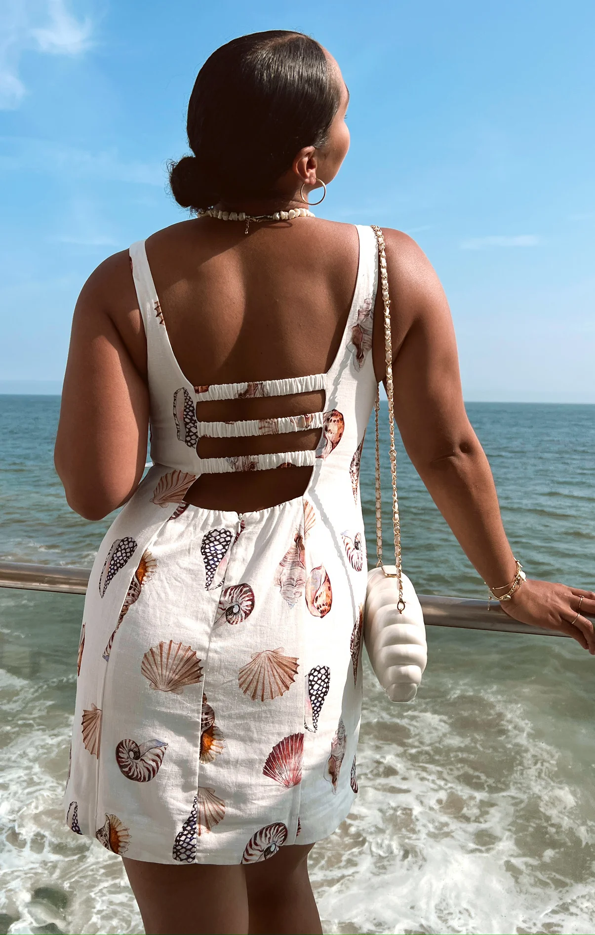 Steph Mini Dress ~ Shell Linen - Image 6