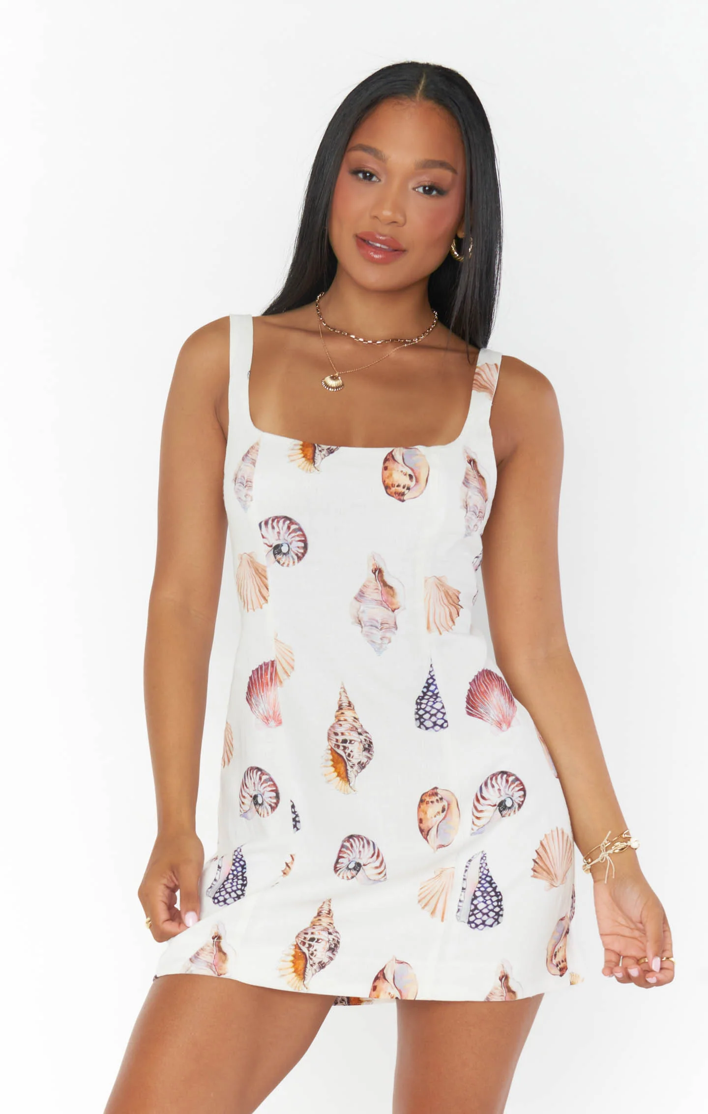 Steph Mini Dress ~ Shell Linen - Image 9