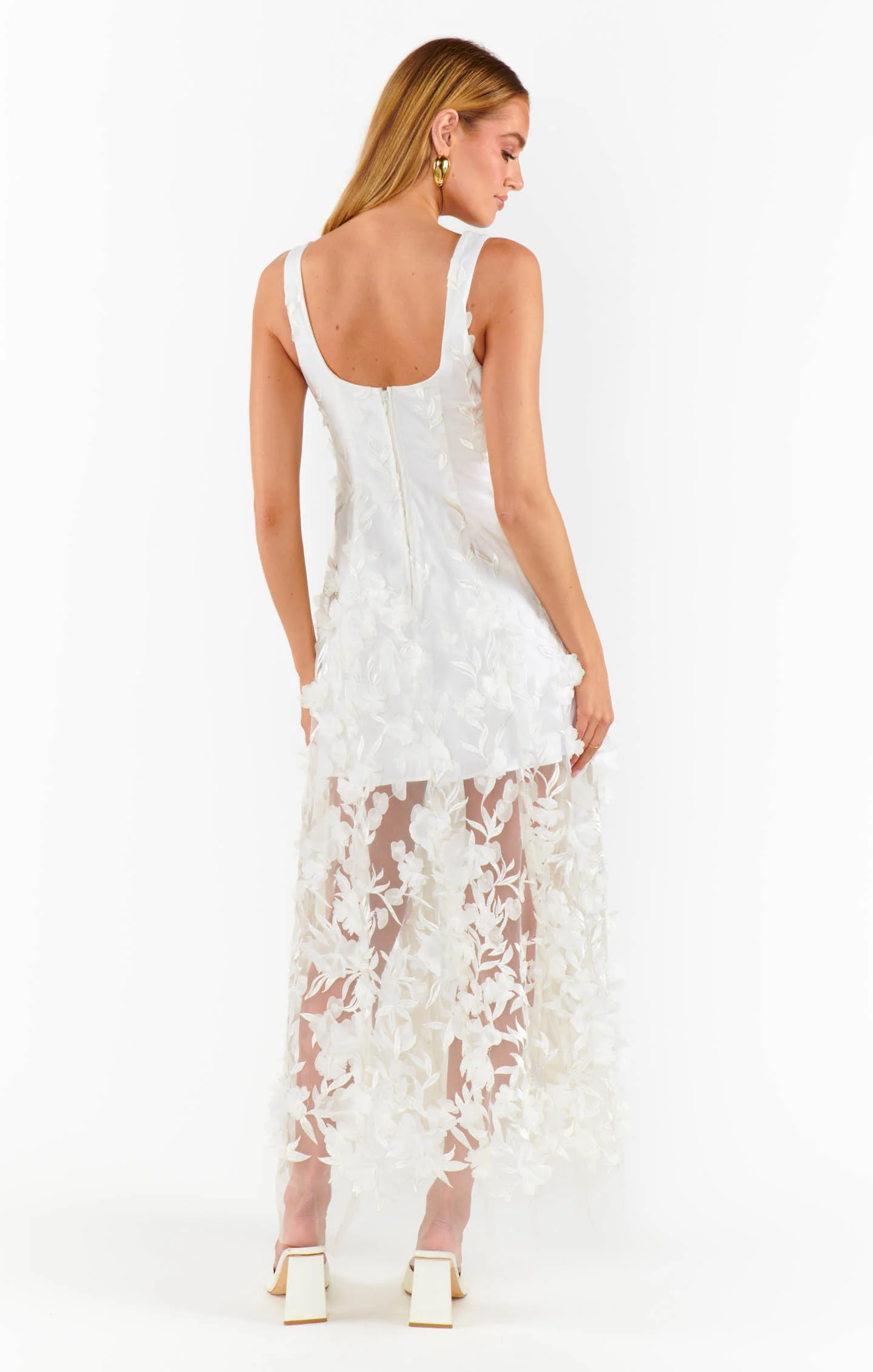 Stephanie Dress ~ 3D Floral Embroidery - Image 7