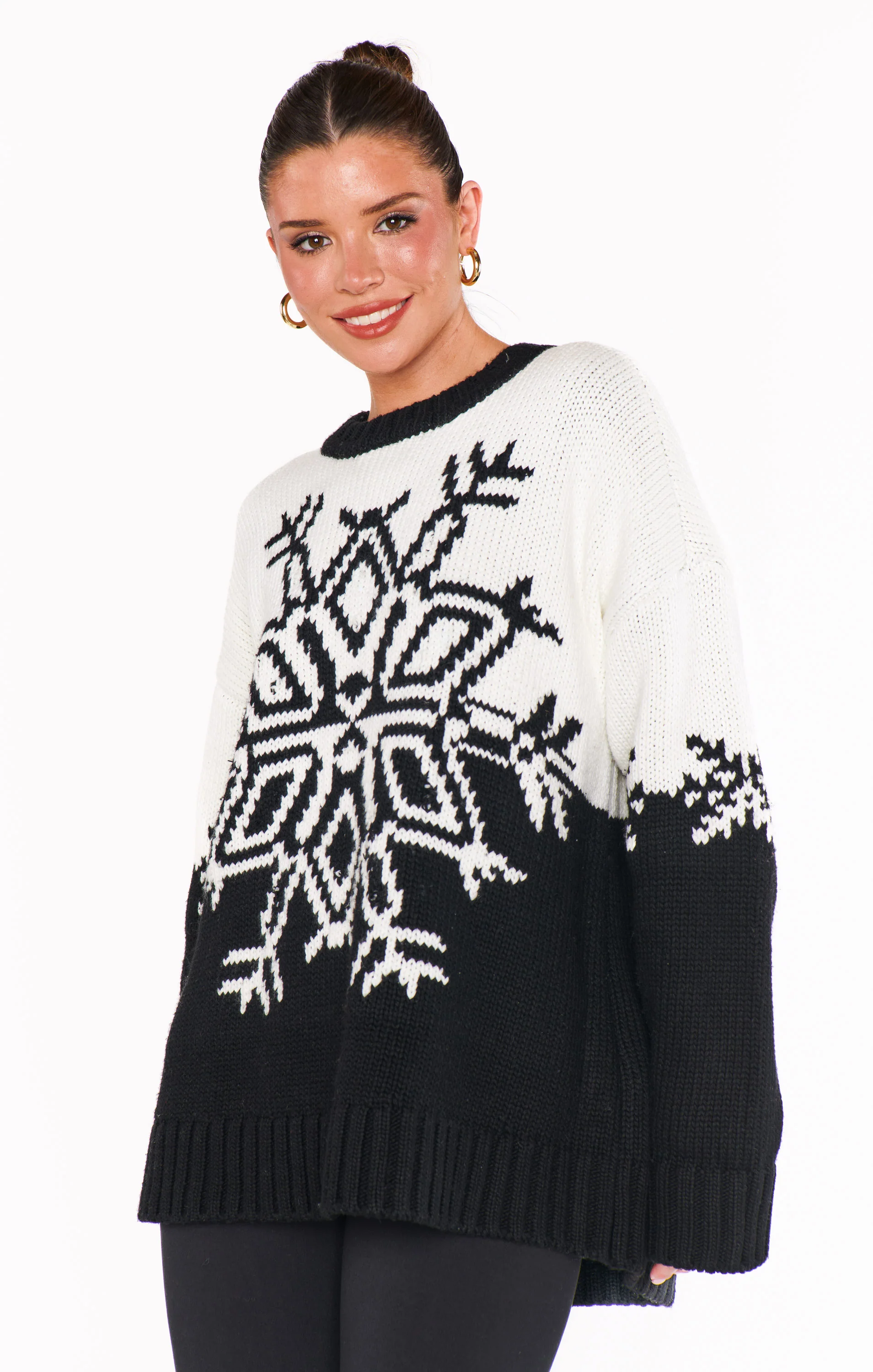 Stowe Sweater ~ Snowflake Knit - Image 10