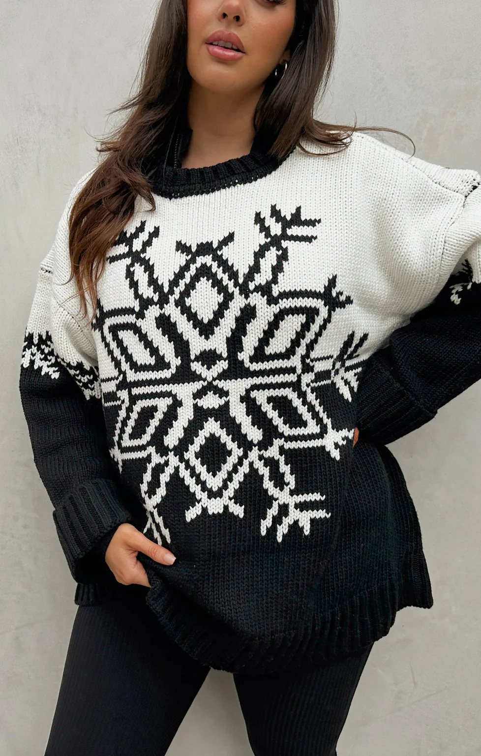 Stowe Sweater ~ Snowflake Knit - Image 13