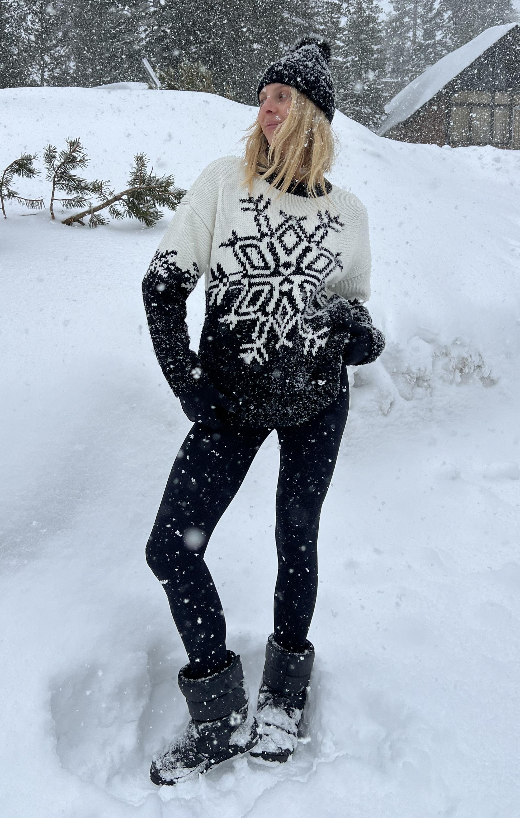 Stowe Sweater ~ Snowflake Knit - Image 3