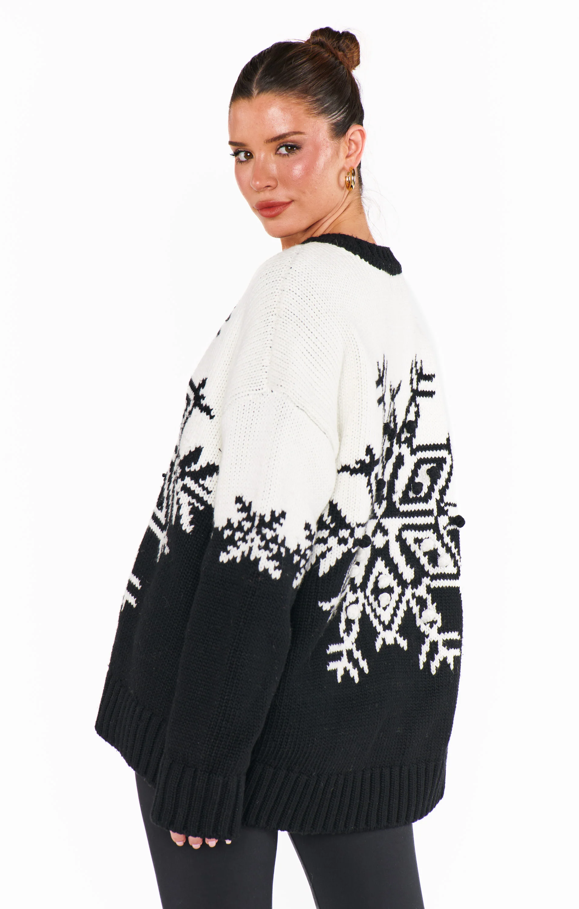 Stowe Sweater ~ Snowflake Knit - Image 5