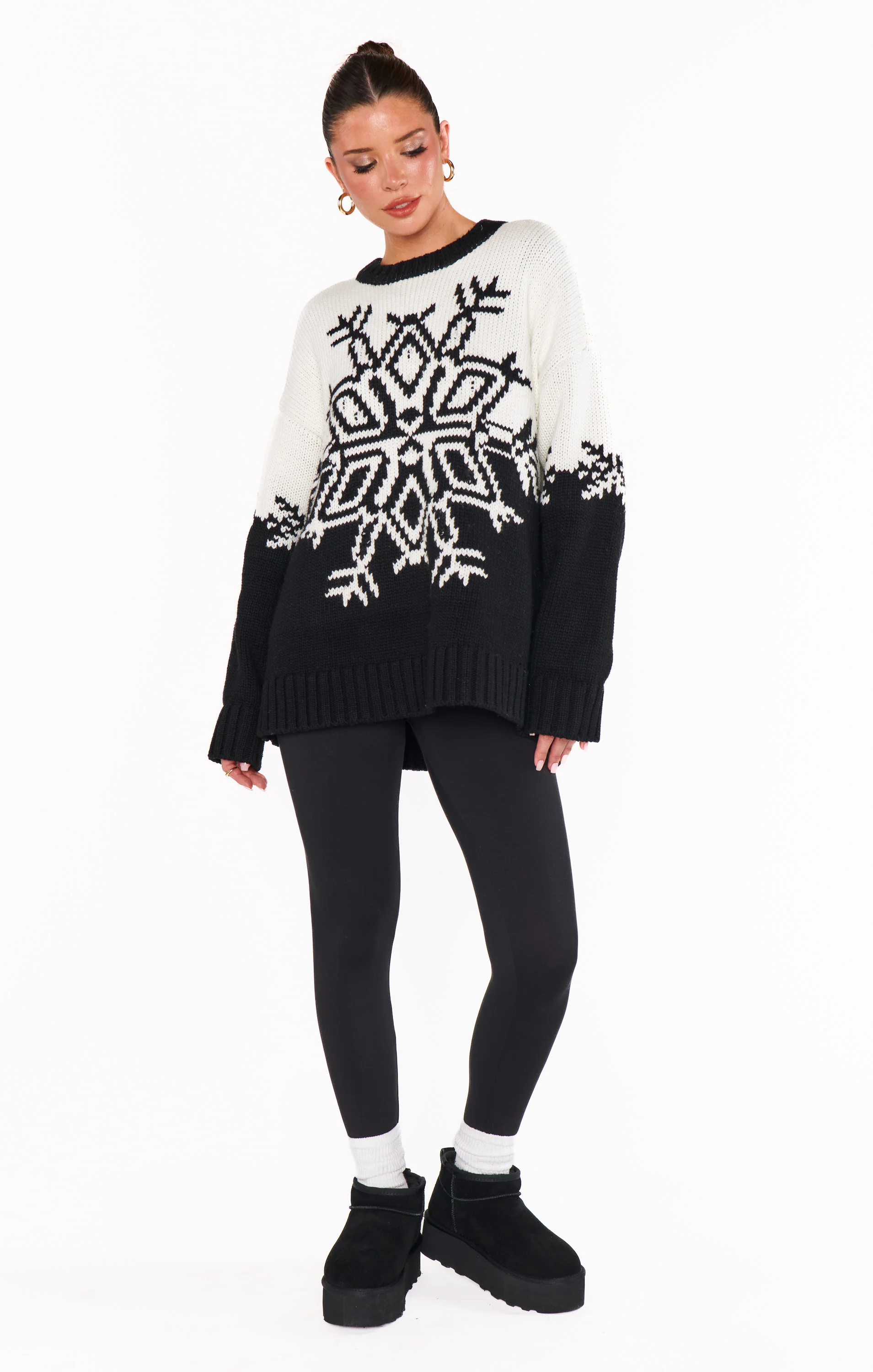 Stowe Sweater ~ Snowflake Knit - Image 8