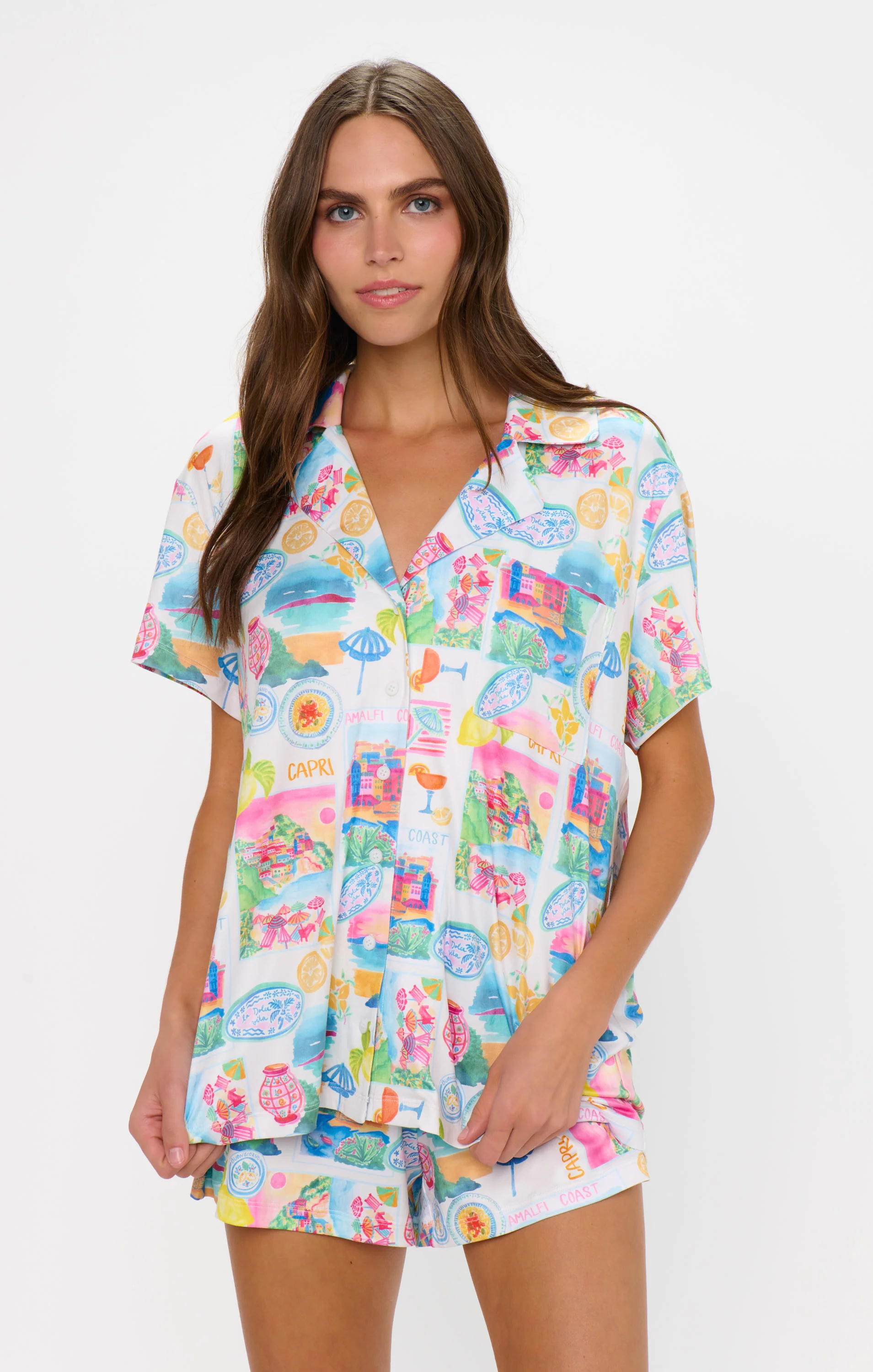 Sunday Morning PJ Set ~ Amalfi Coast Jersey