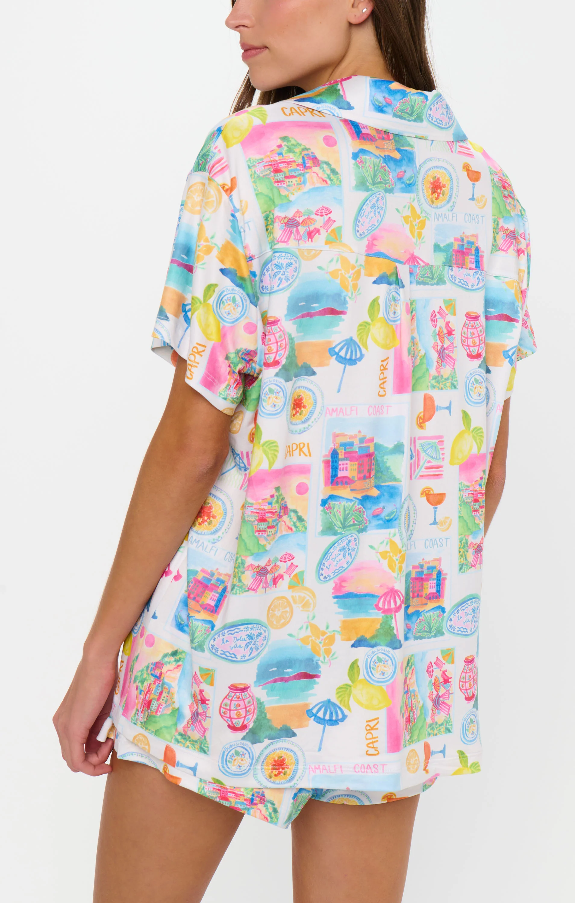 Sunday Morning PJ Set ~ Amalfi Coast Jersey - Image 2