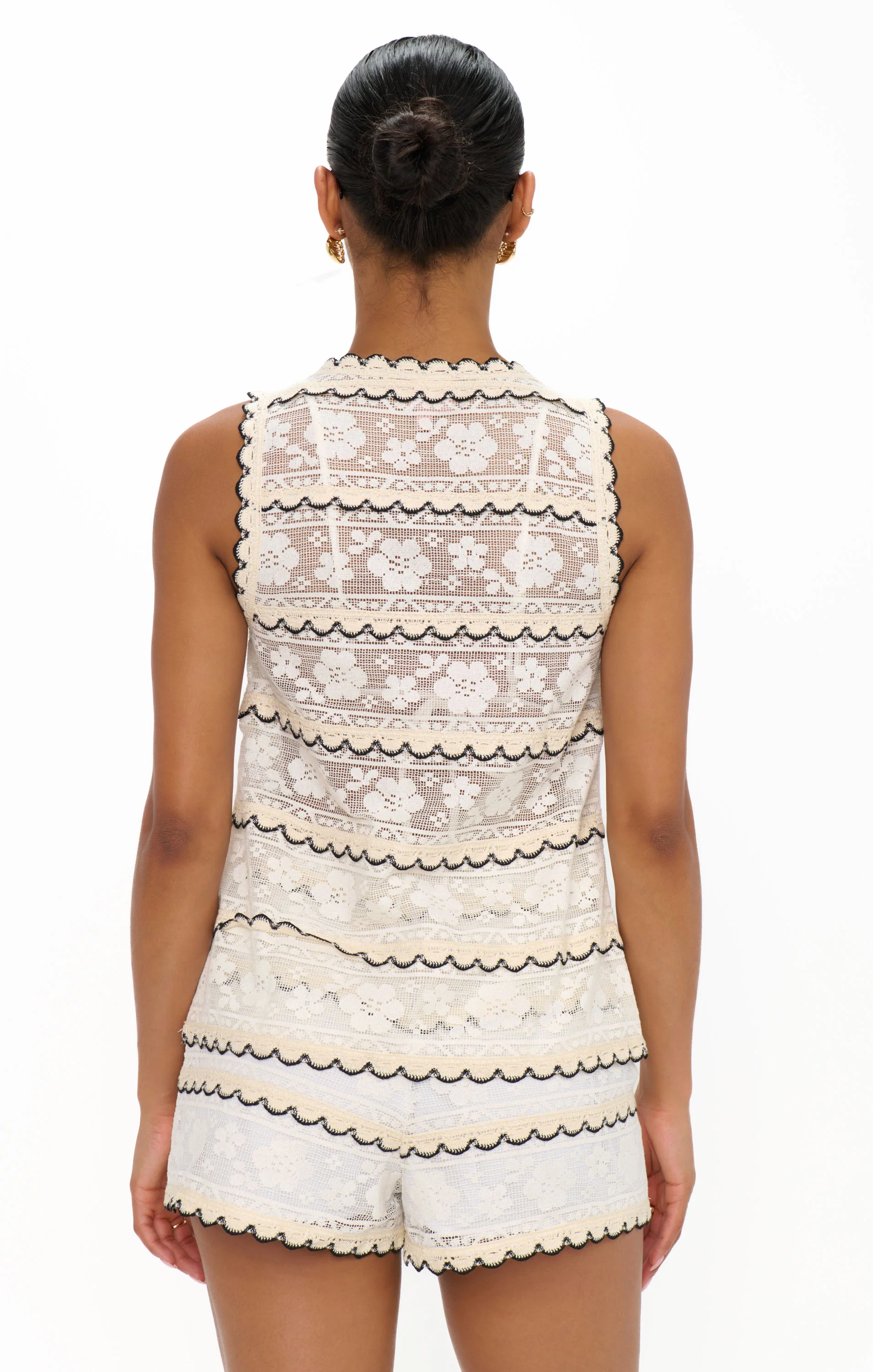 Take It Easy Shorts ~ French Vanilla Lace - Image 3