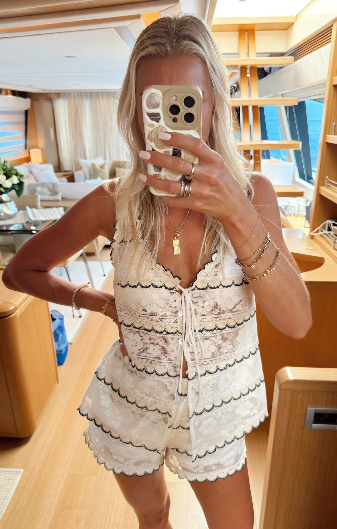 Take It Easy Tank ~ French Vanilla Lace - Image 5