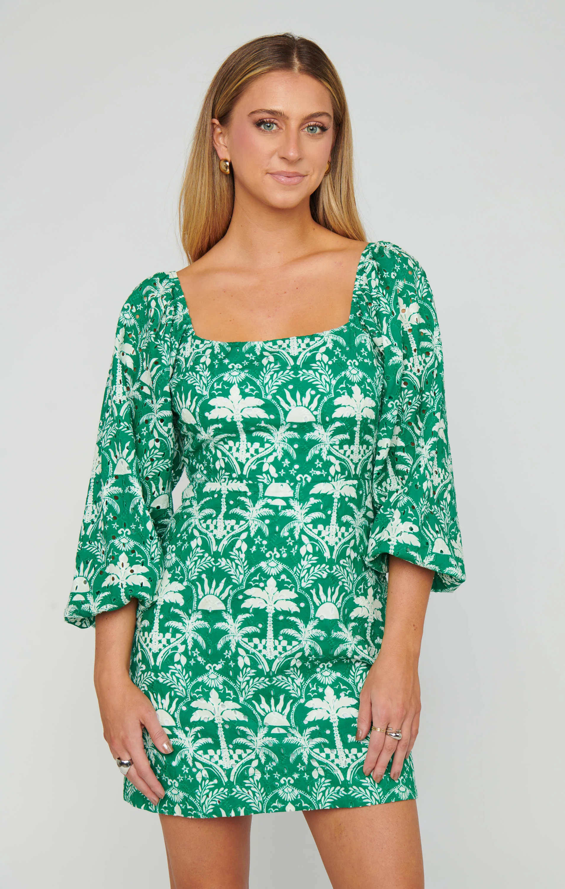 Tamara Tie Back Dress ~ Tiki Palms - Image 4
