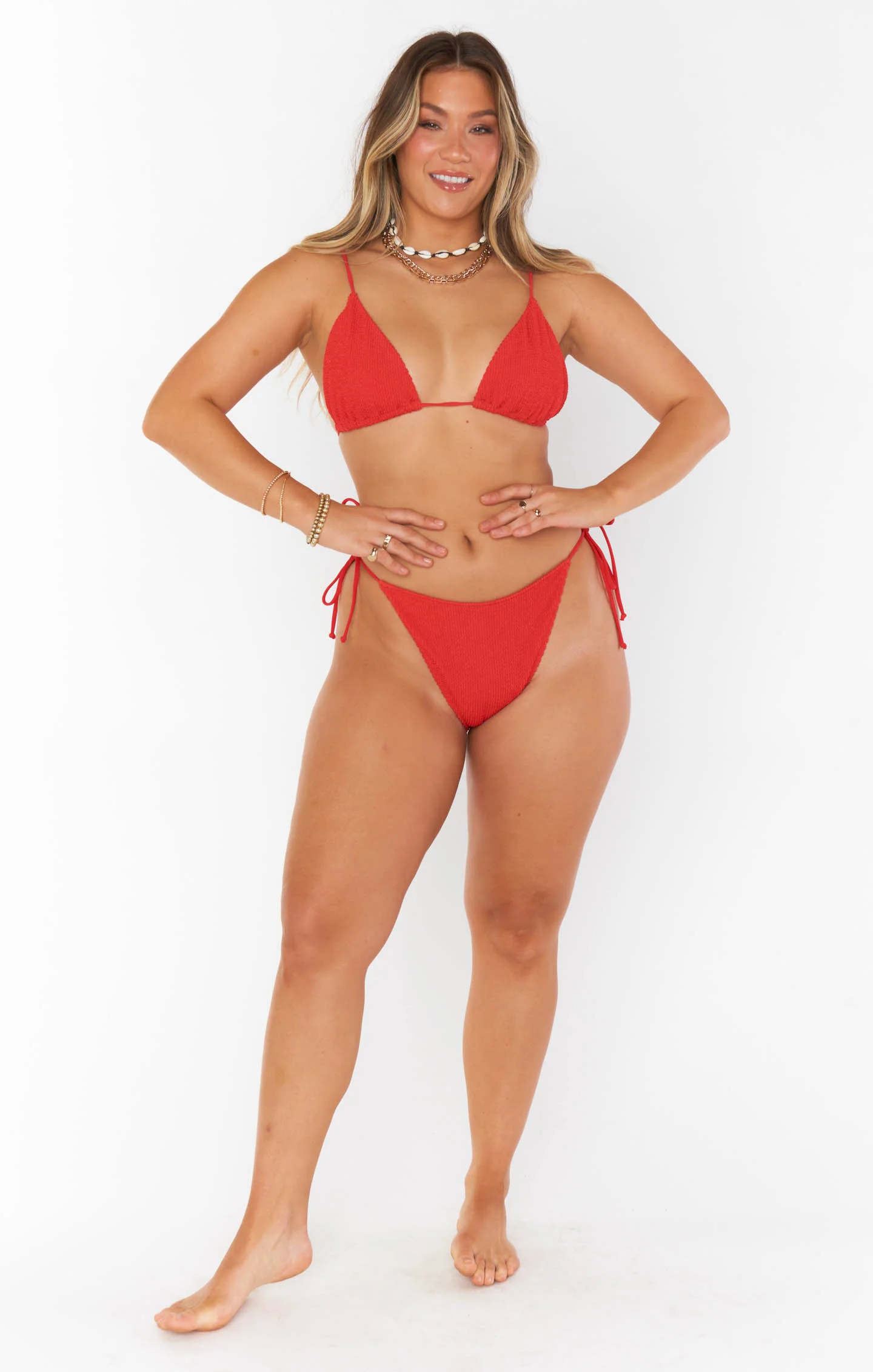 Tanning Top ~ Red Scrunch - Image 9