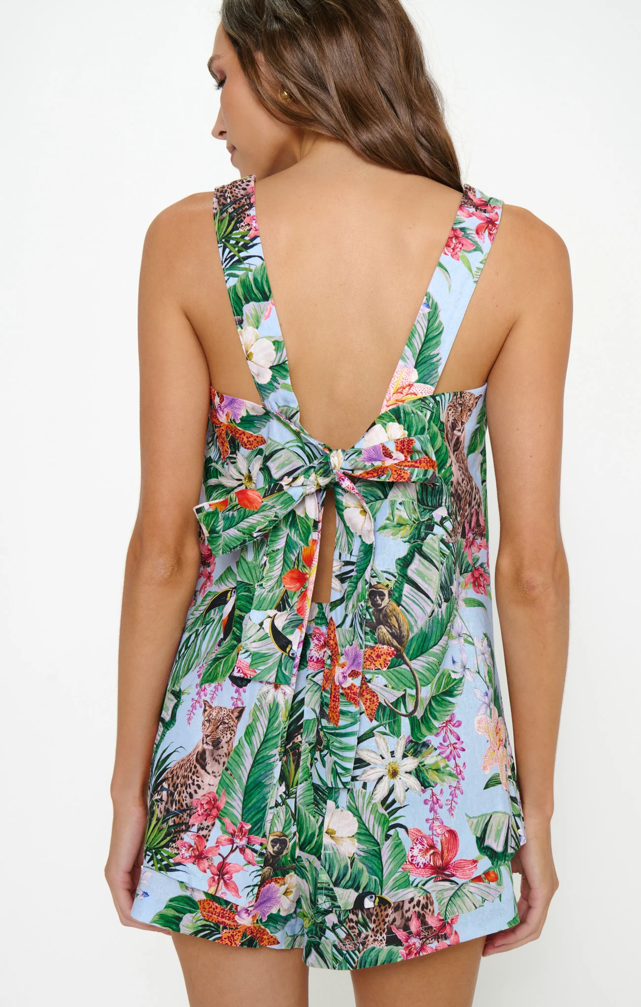 Taryn Top ~ Blue Jungle Mirage - Image 6
