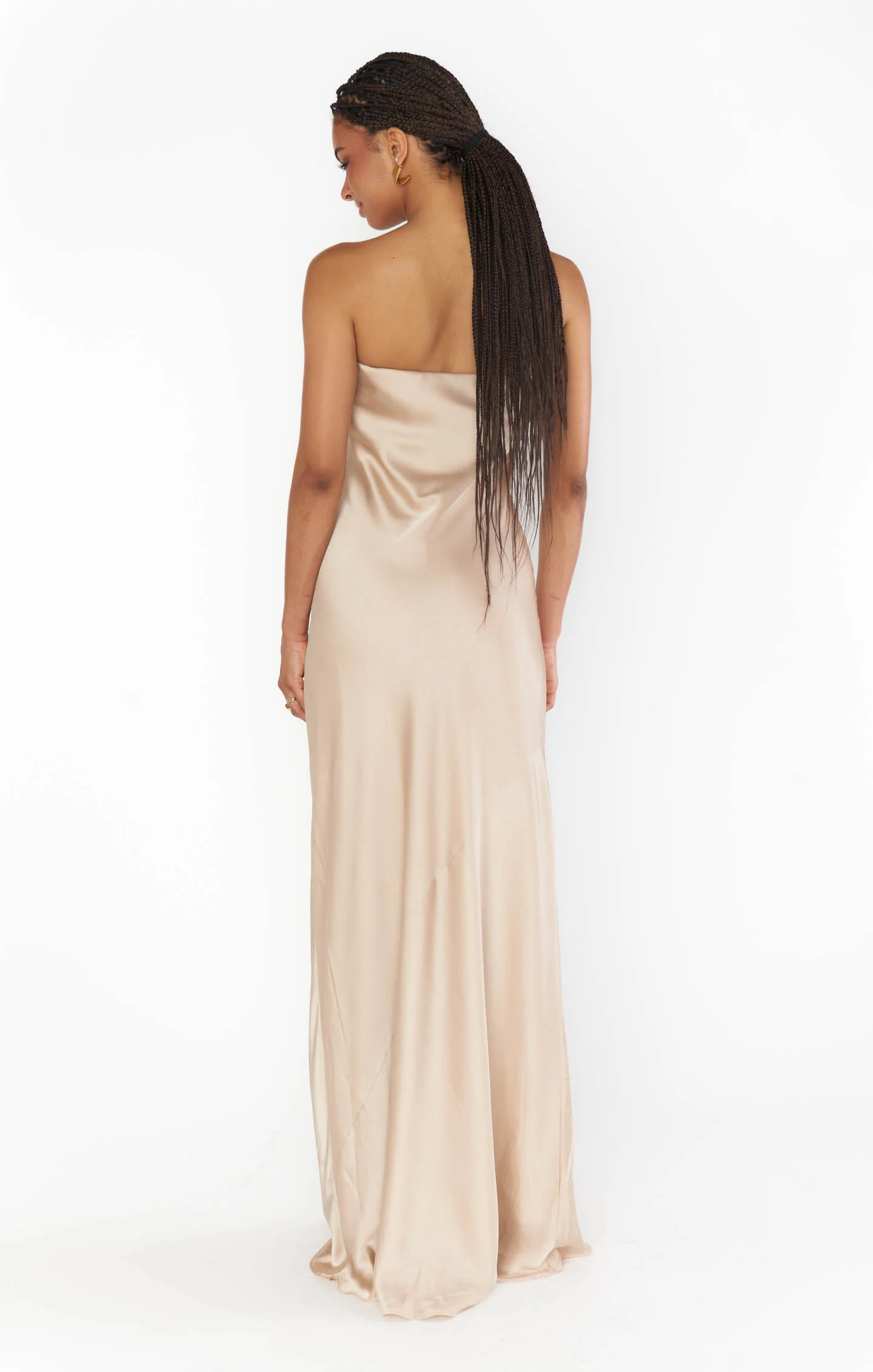 Taylor Tube Maxi Dress ~ Champagne Luxe Satin - Image 6