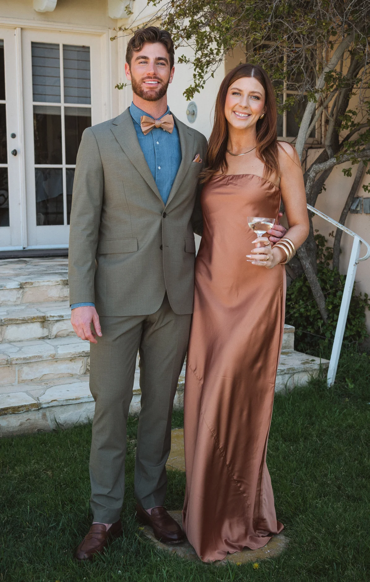 Taylor Tube Maxi Dress ~ Copper Luxe Satin - Image 4
