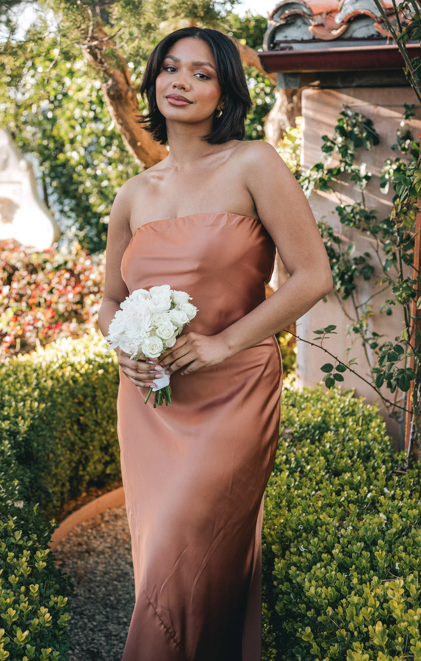 Taylor Tube Maxi Dress ~ Copper Luxe Satin - Image 6