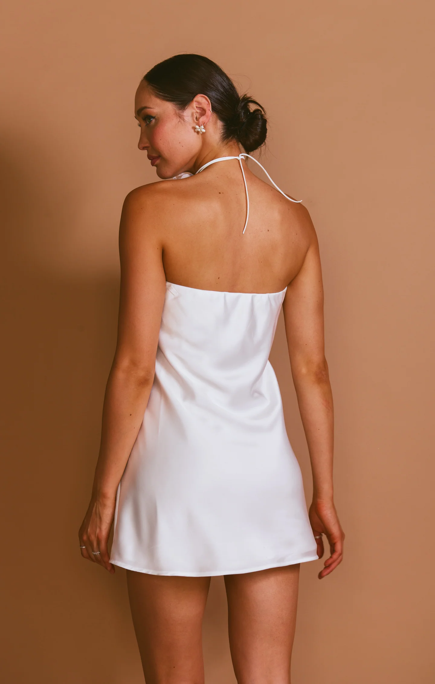 Taylor Tube Mini Dress ~ Ivory Luxe Satin - Image 6