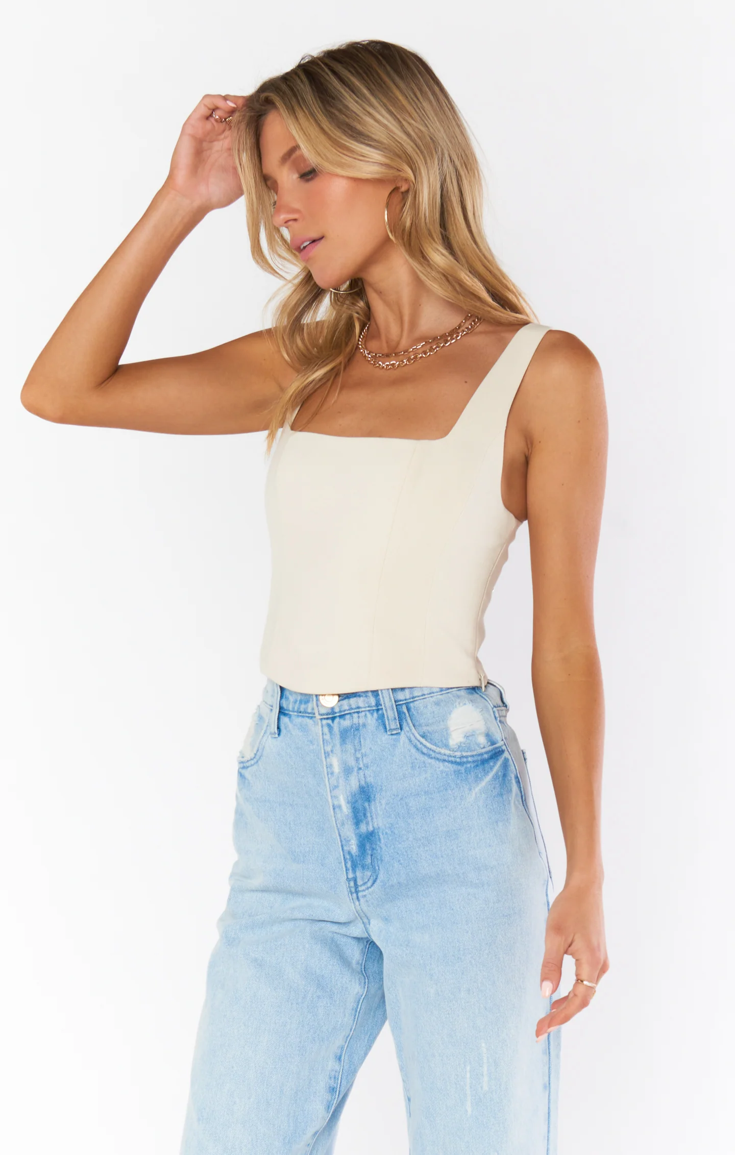 The Corset Top ~ Off White - Image 3