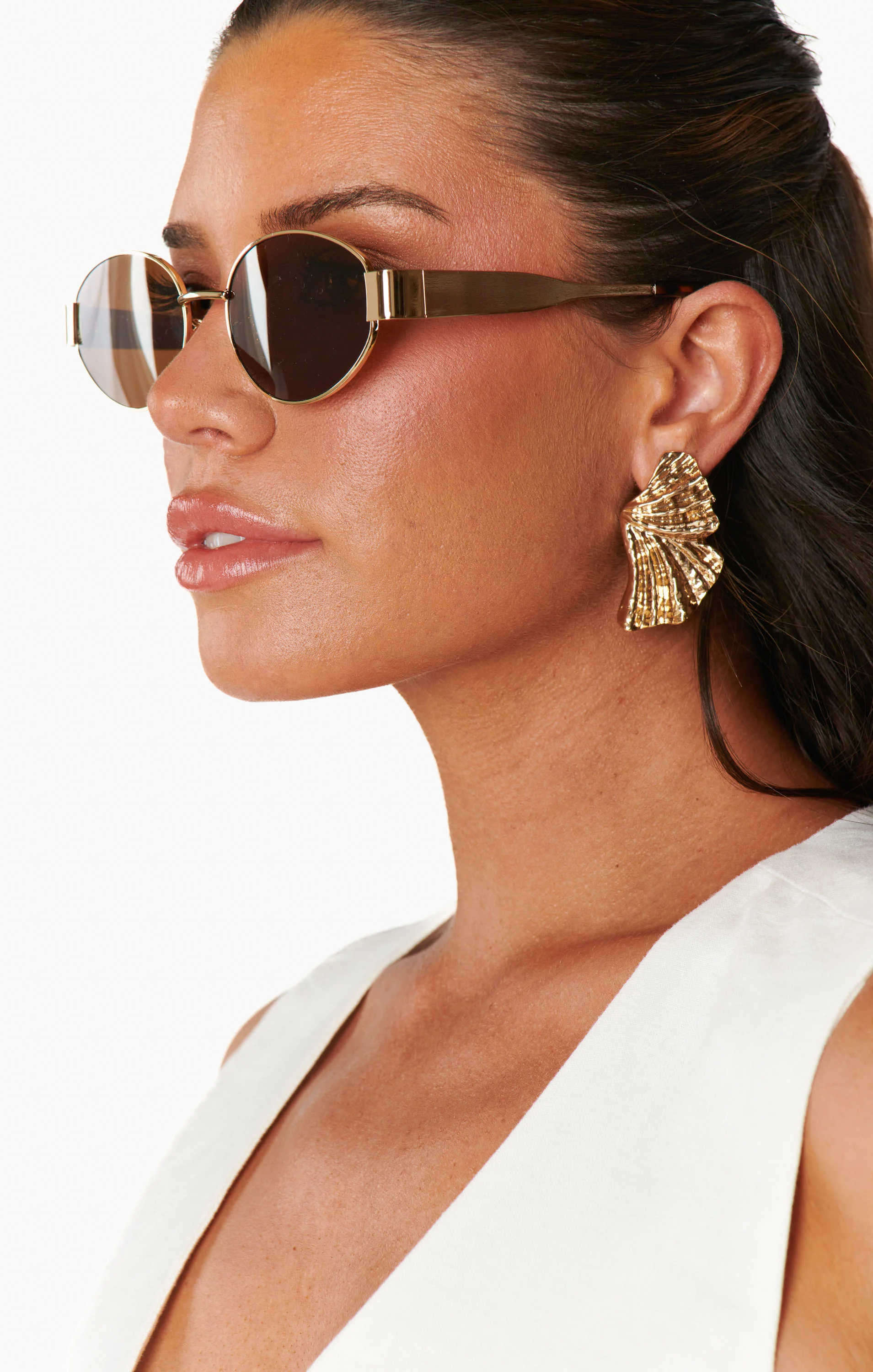The Emma Sunglasses ~ Brown - Image 3