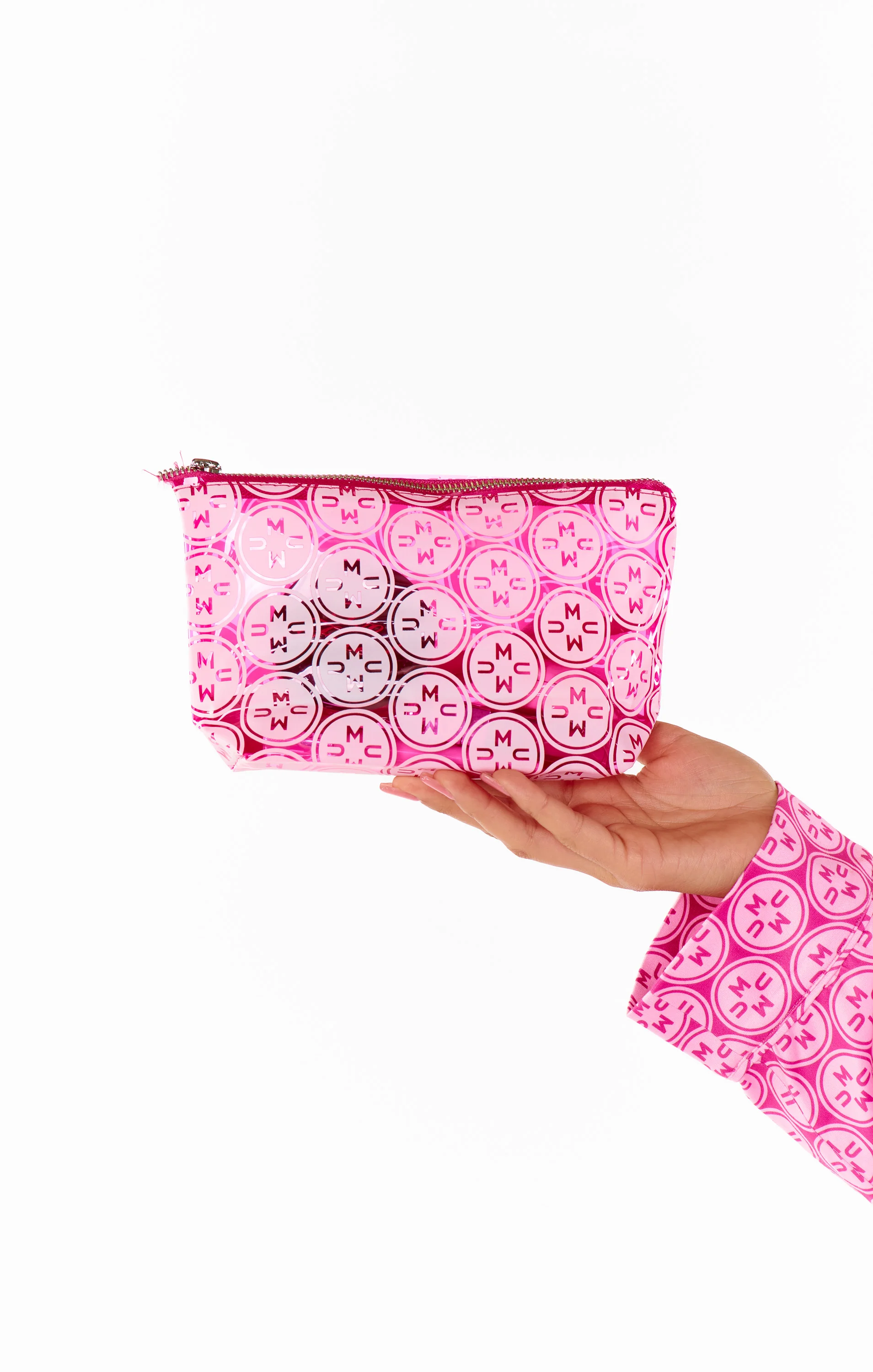 The Essentials Makeup Bag ~ Pink Mumu Logo - Image 2