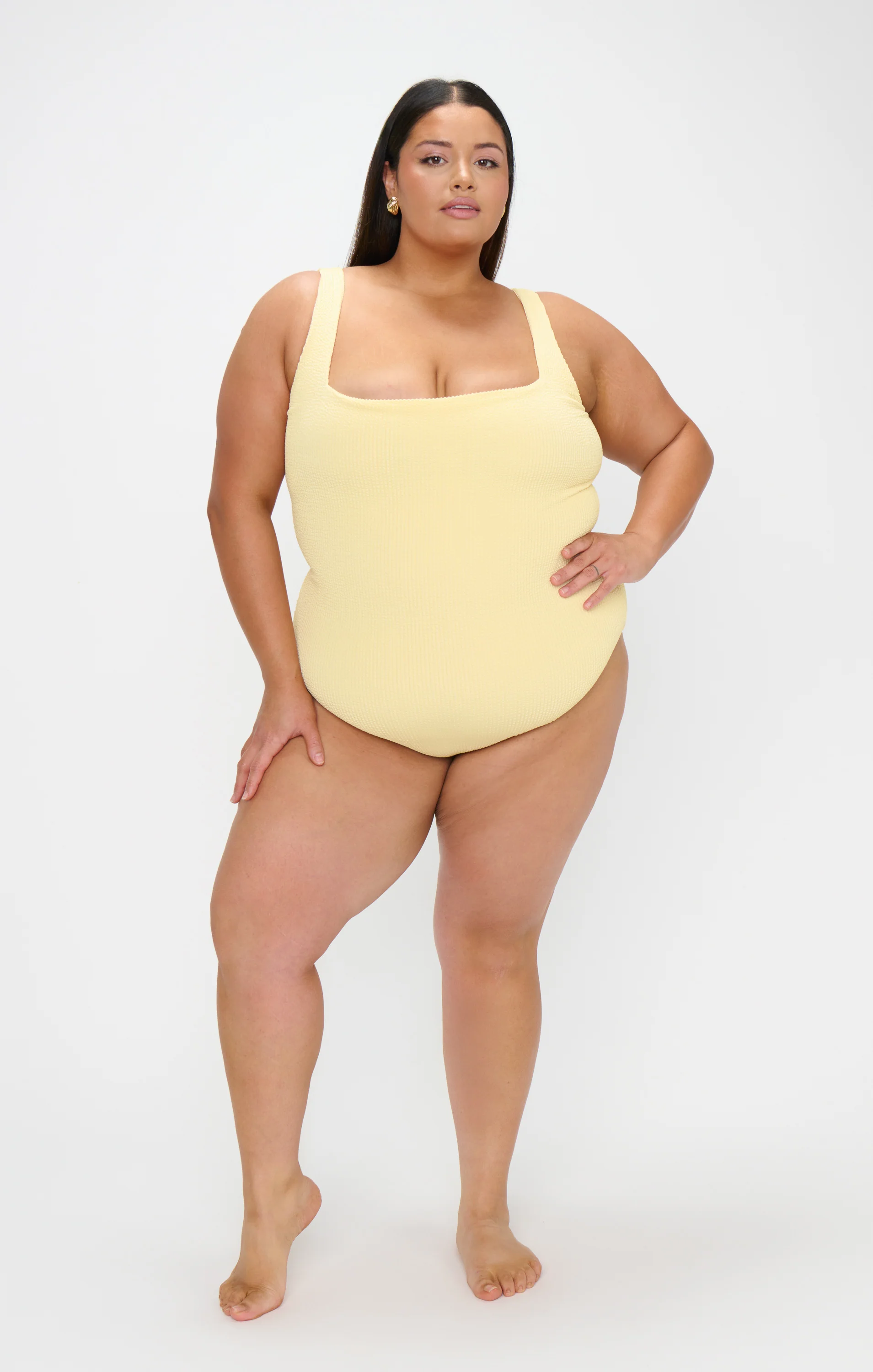 The Scrunch One Piece ~ Butter Yellow Scrunch - Image 11