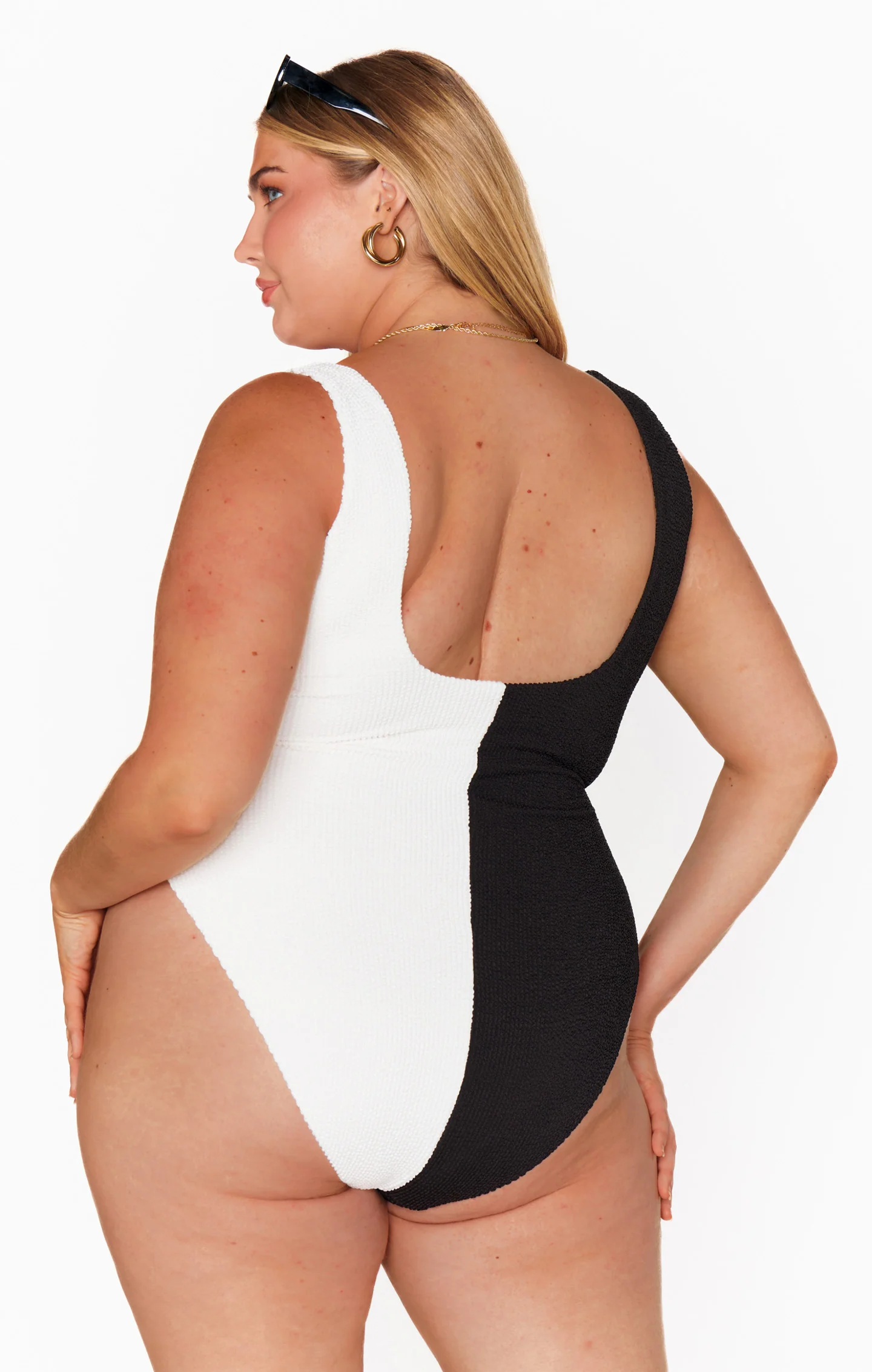 The Scrunch One Piece ~ Domino Colorblock Scrunch - Image 11