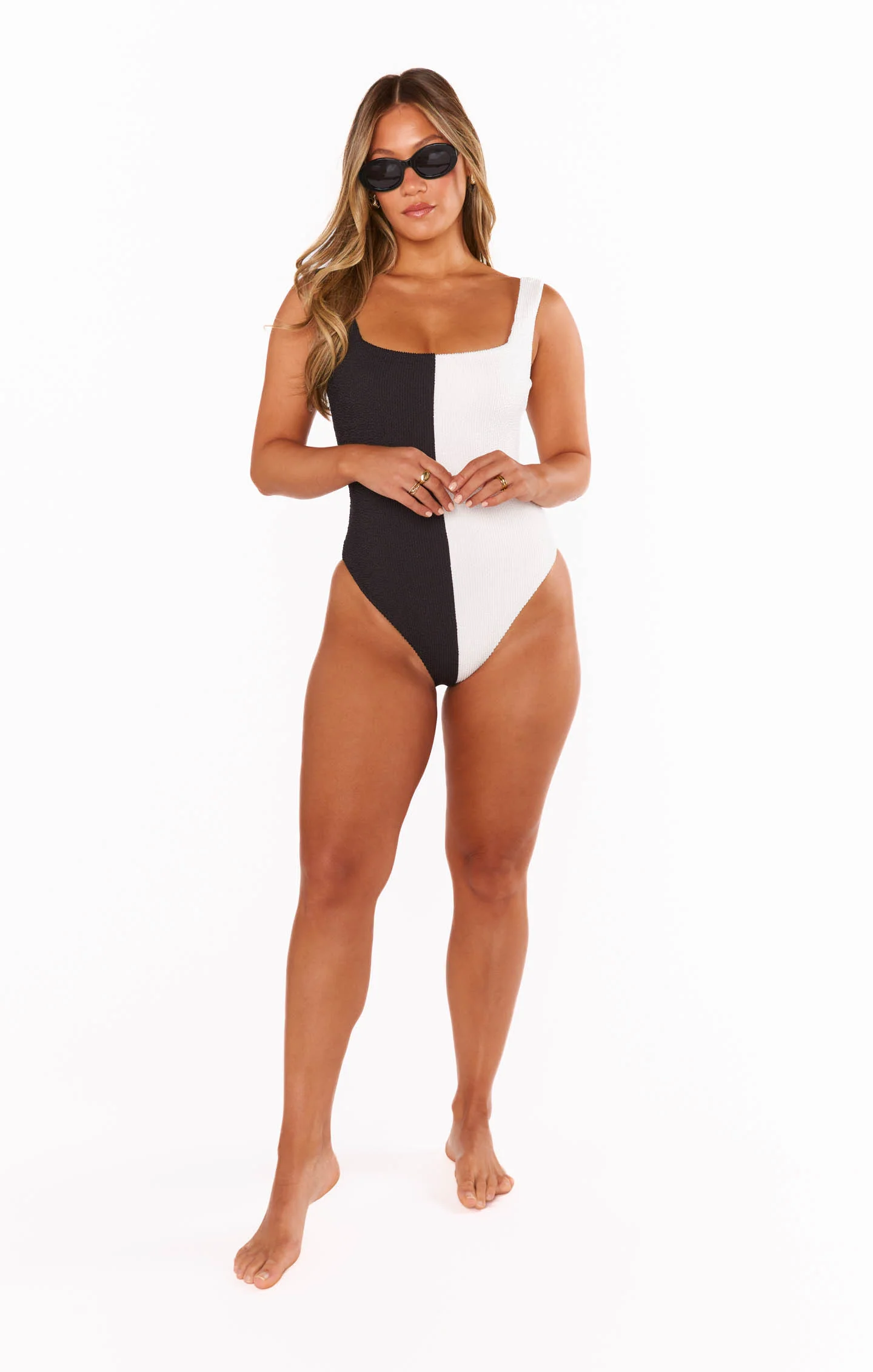 The Scrunch One Piece ~ Domino Colorblock Scrunch - Image 12