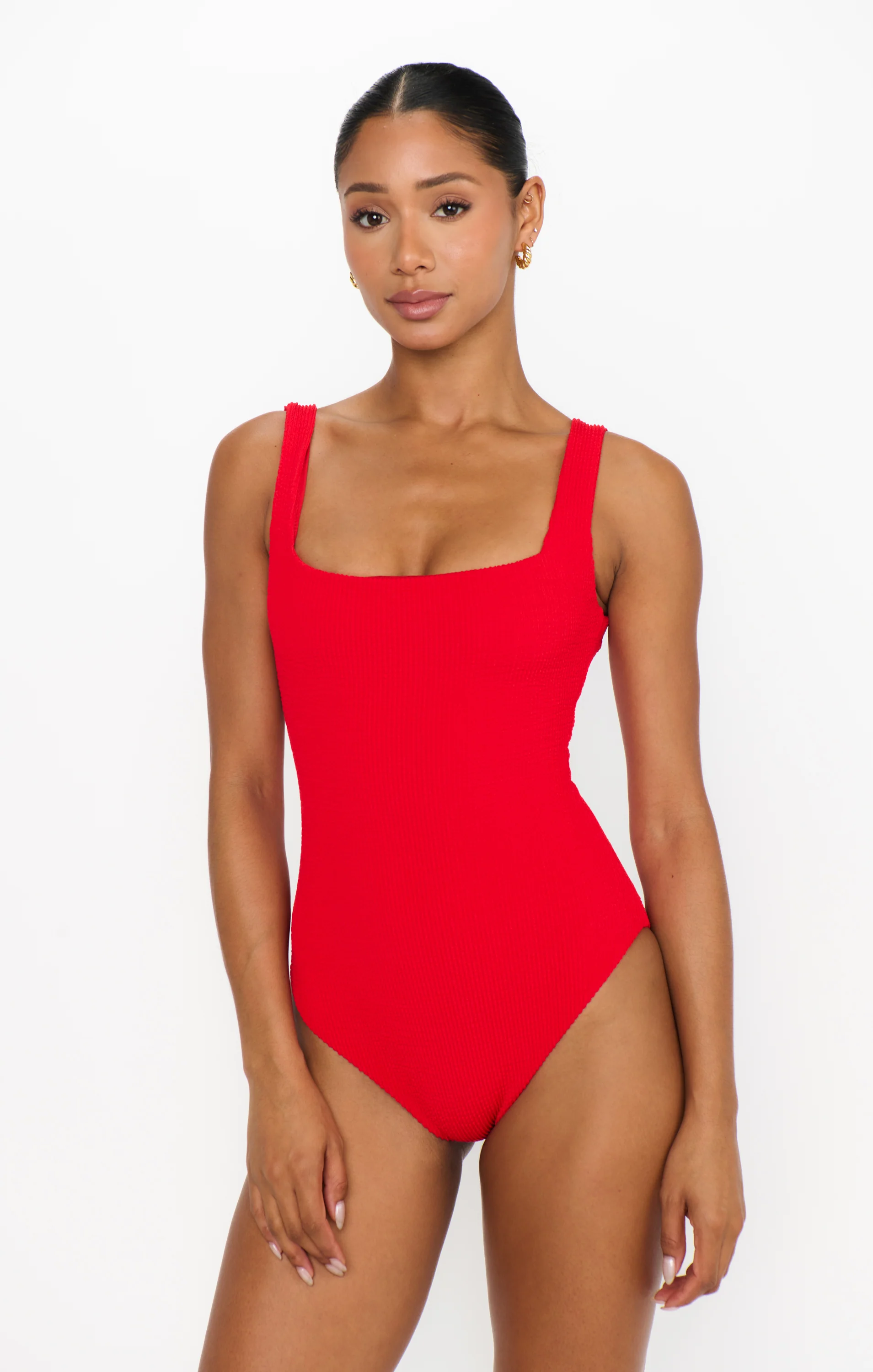 The Scrunch One Piece ~ Hot Tamale Red Scrunch - Image 3