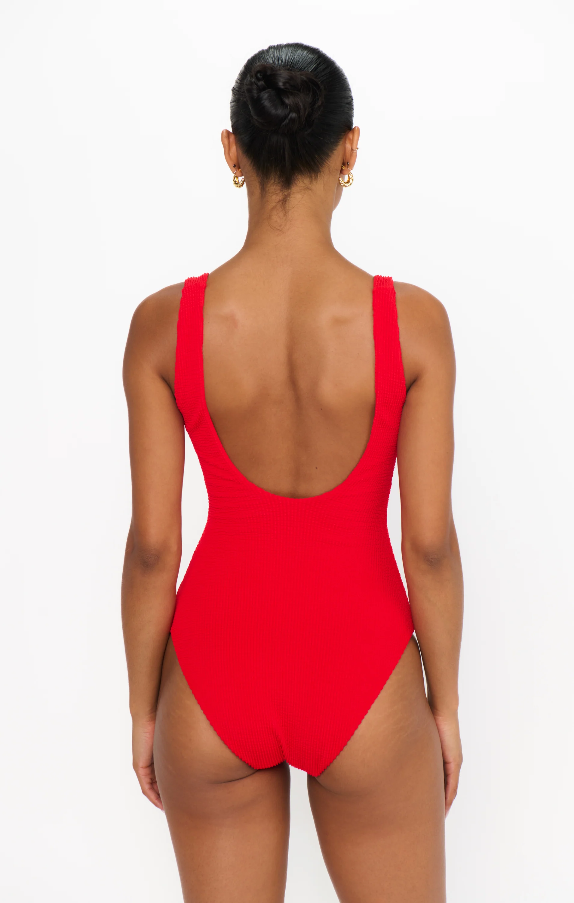 The Scrunch One Piece ~ Hot Tamale Red Scrunch - Image 5