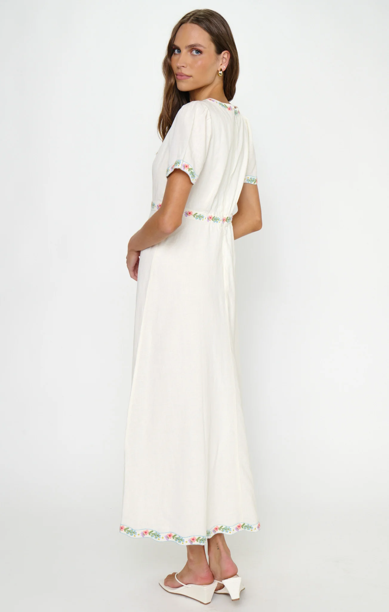 Thea Midi Dress ~ Wild Meadow Embroidery - Image 4