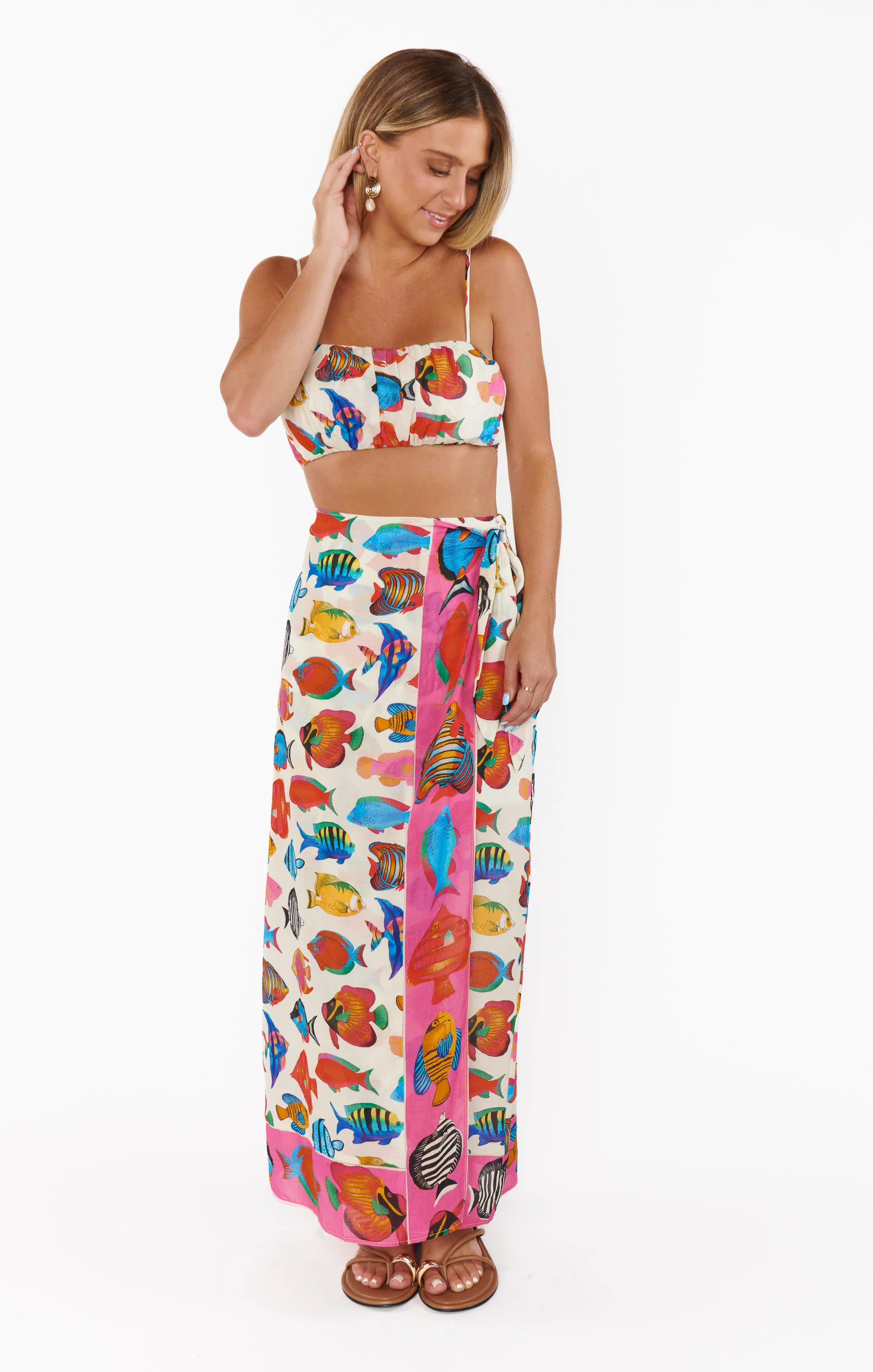 Tia Wrap Skirt ~ Rainbow Reef - Image 5