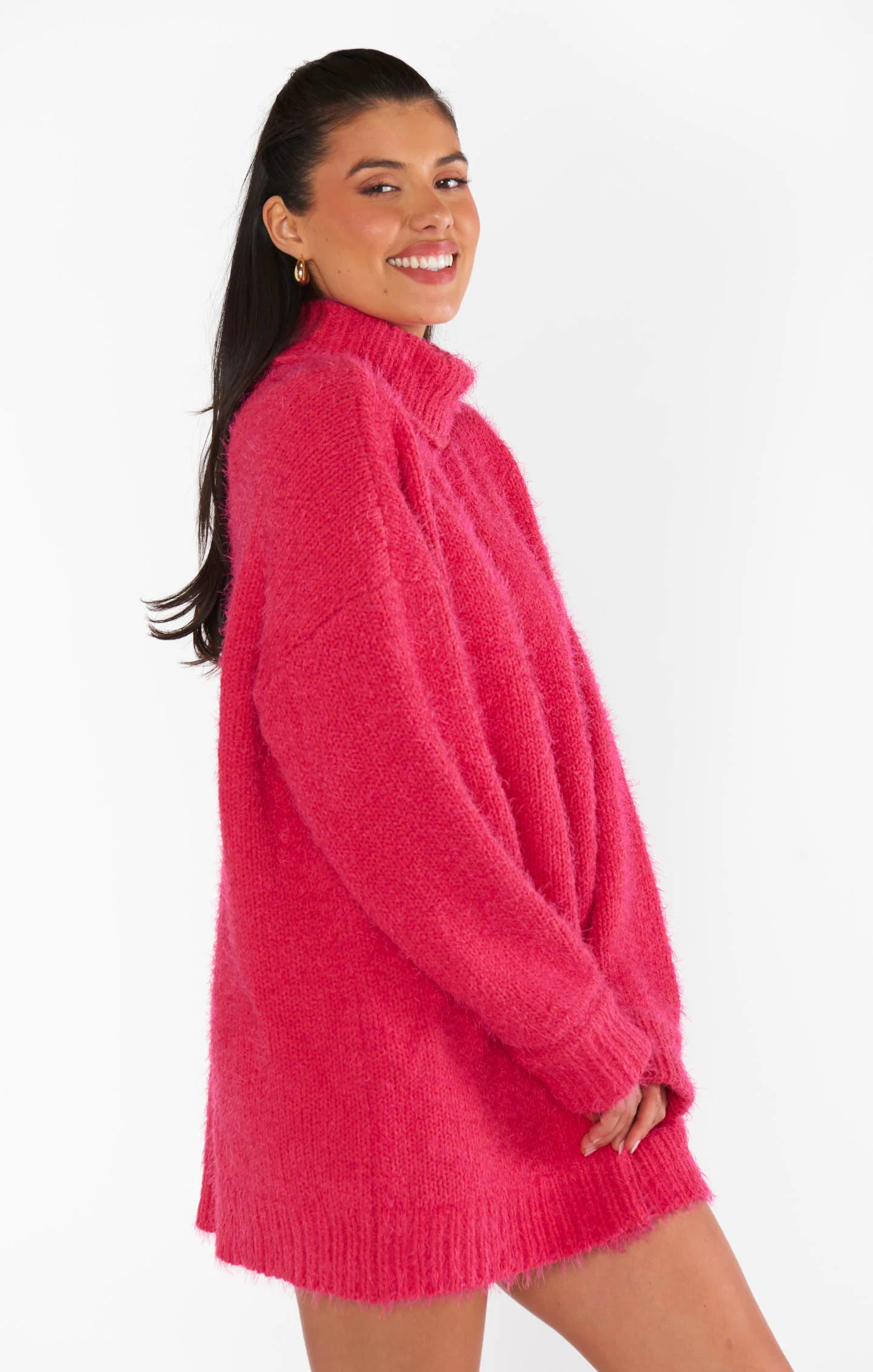 Timmy Tunic Sweater ~ Pink Rose Knit - Image 5