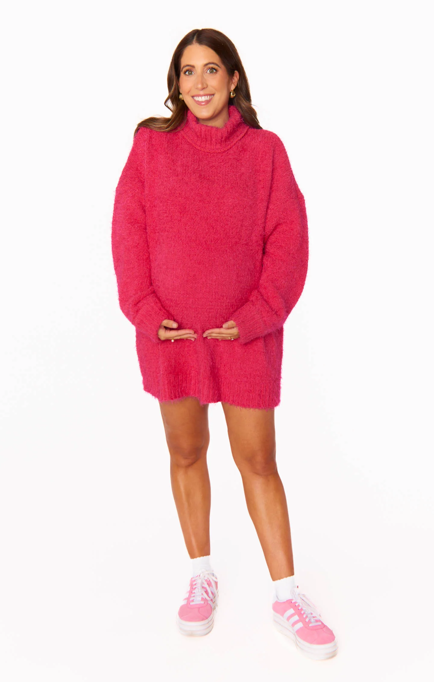 Timmy Tunic Sweater ~ Pink Rose Knit - Image 7