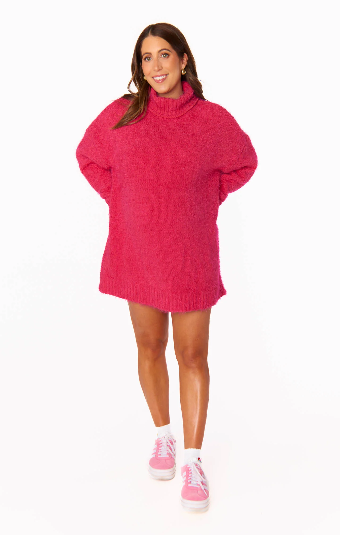 Timmy Tunic Sweater ~ Pink Rose Knit - Image 9