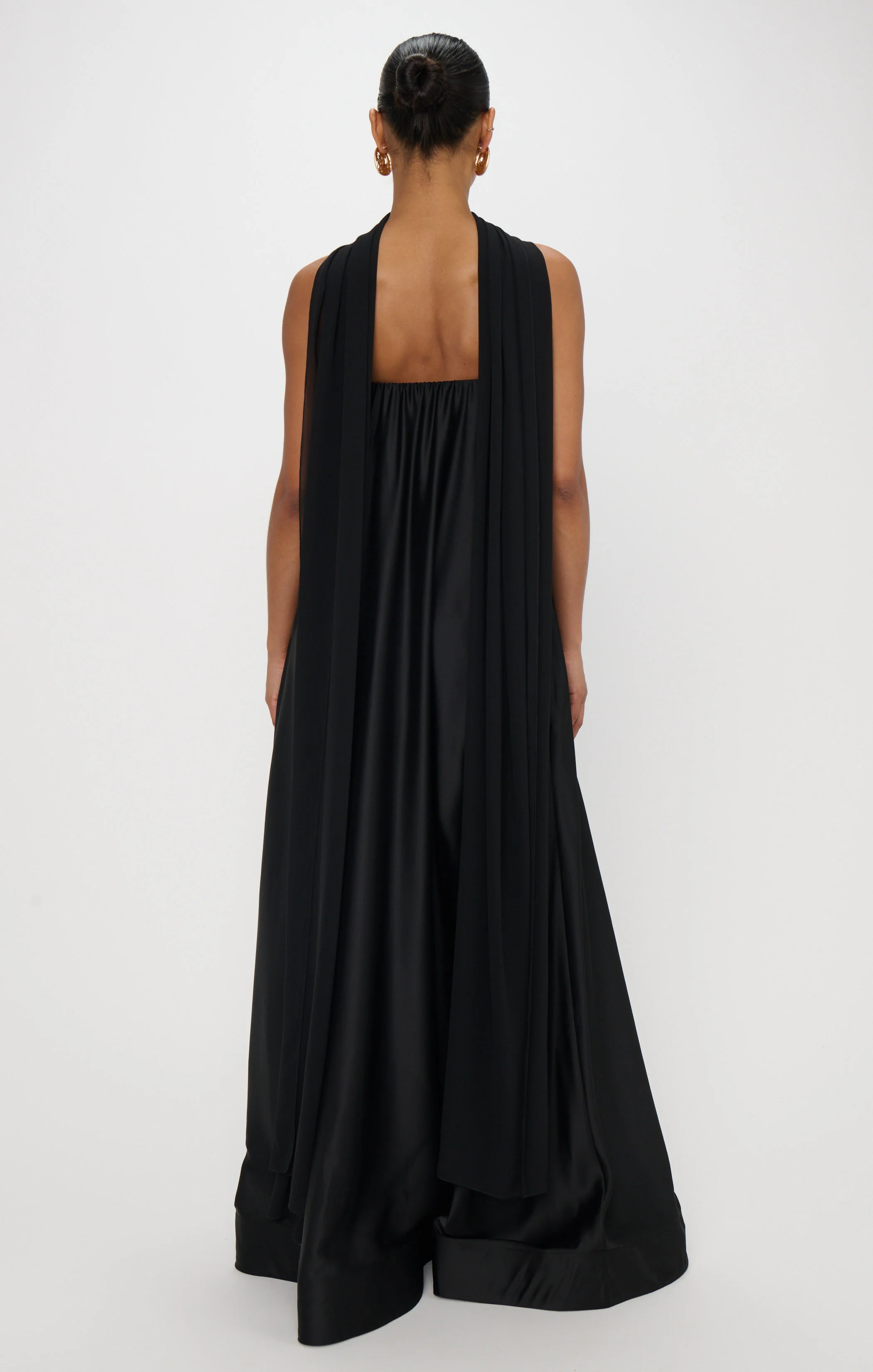 Tinsley Tube Dress ~ Black Luxe Satin - Image 4