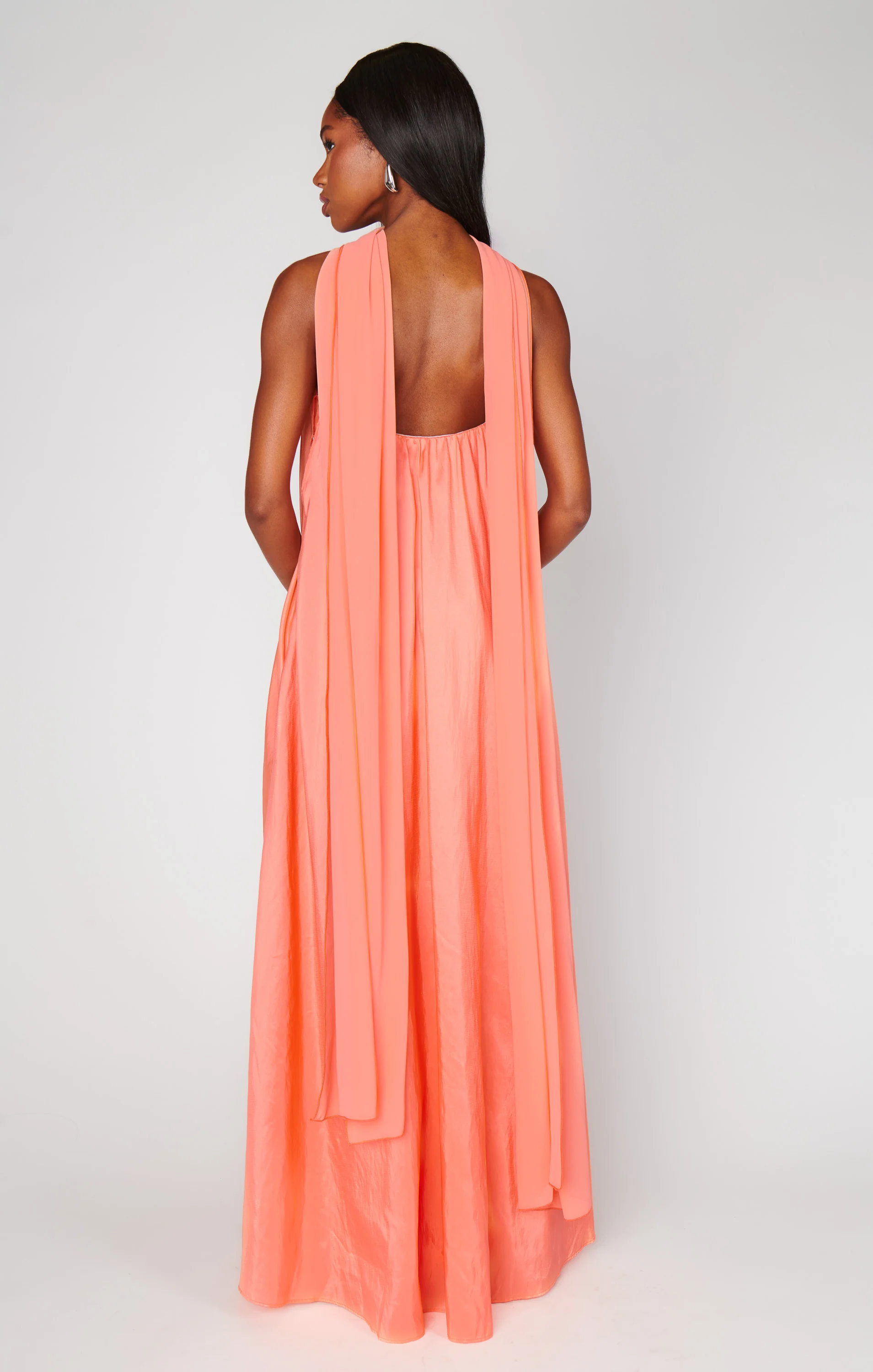 Tinsley Tube Dress ~ Cantaloupe Light Taffeta - Image 4
