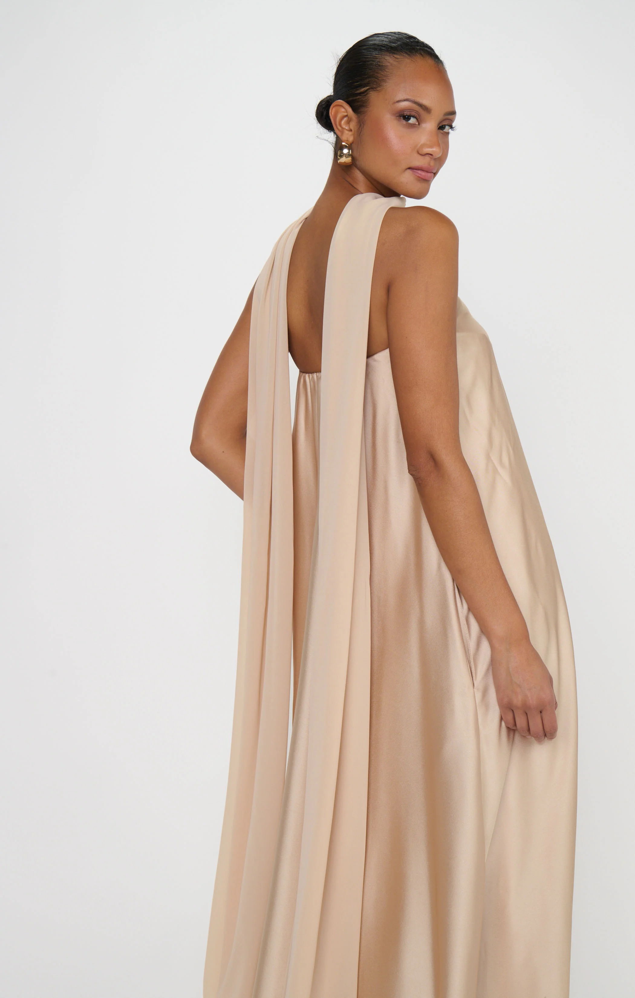 Tinsley Tube Dress ~ Champagne Luxe Satin - Image 5