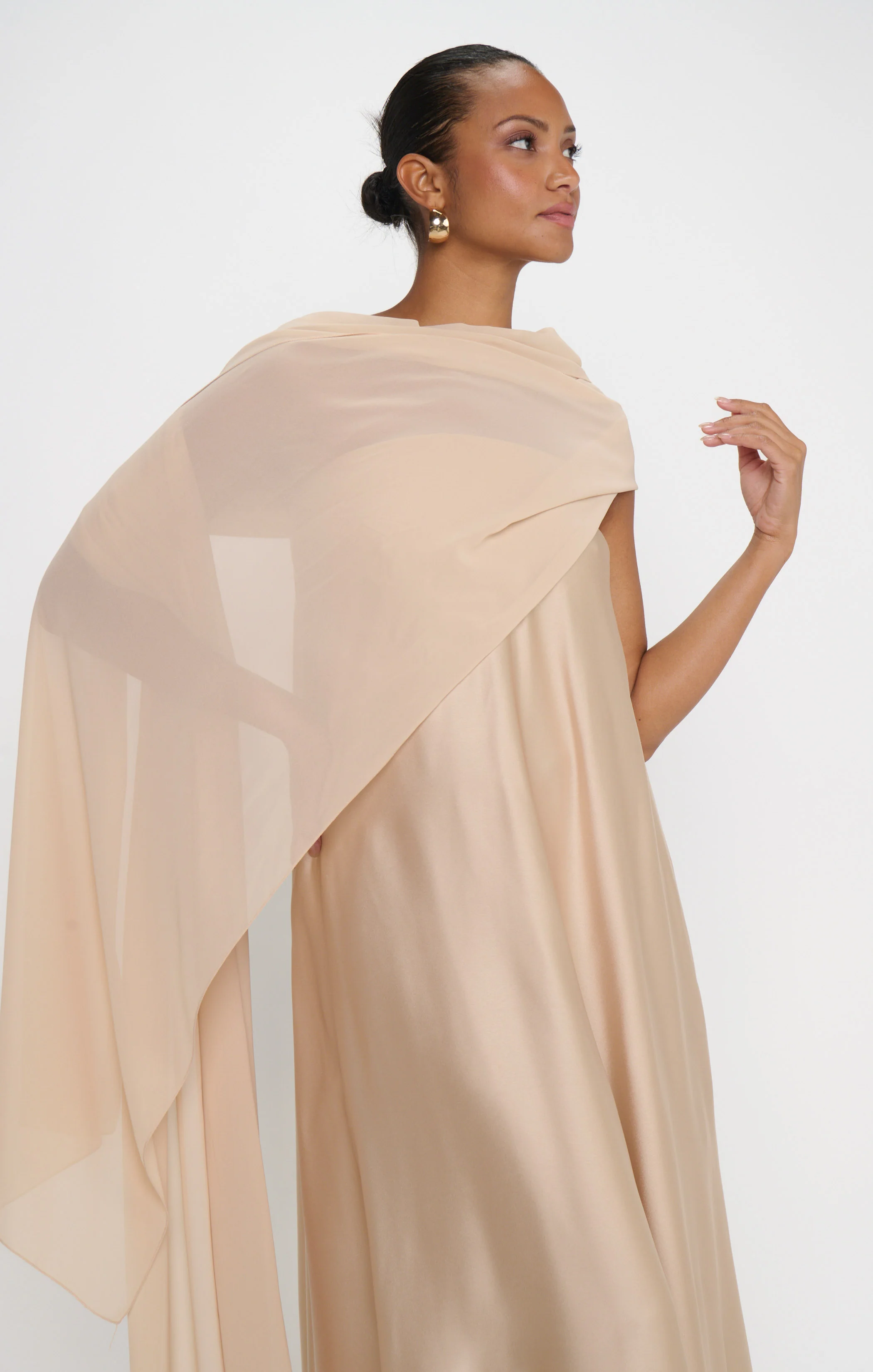 Tinsley Tube Dress ~ Champagne Luxe Satin - Image 6