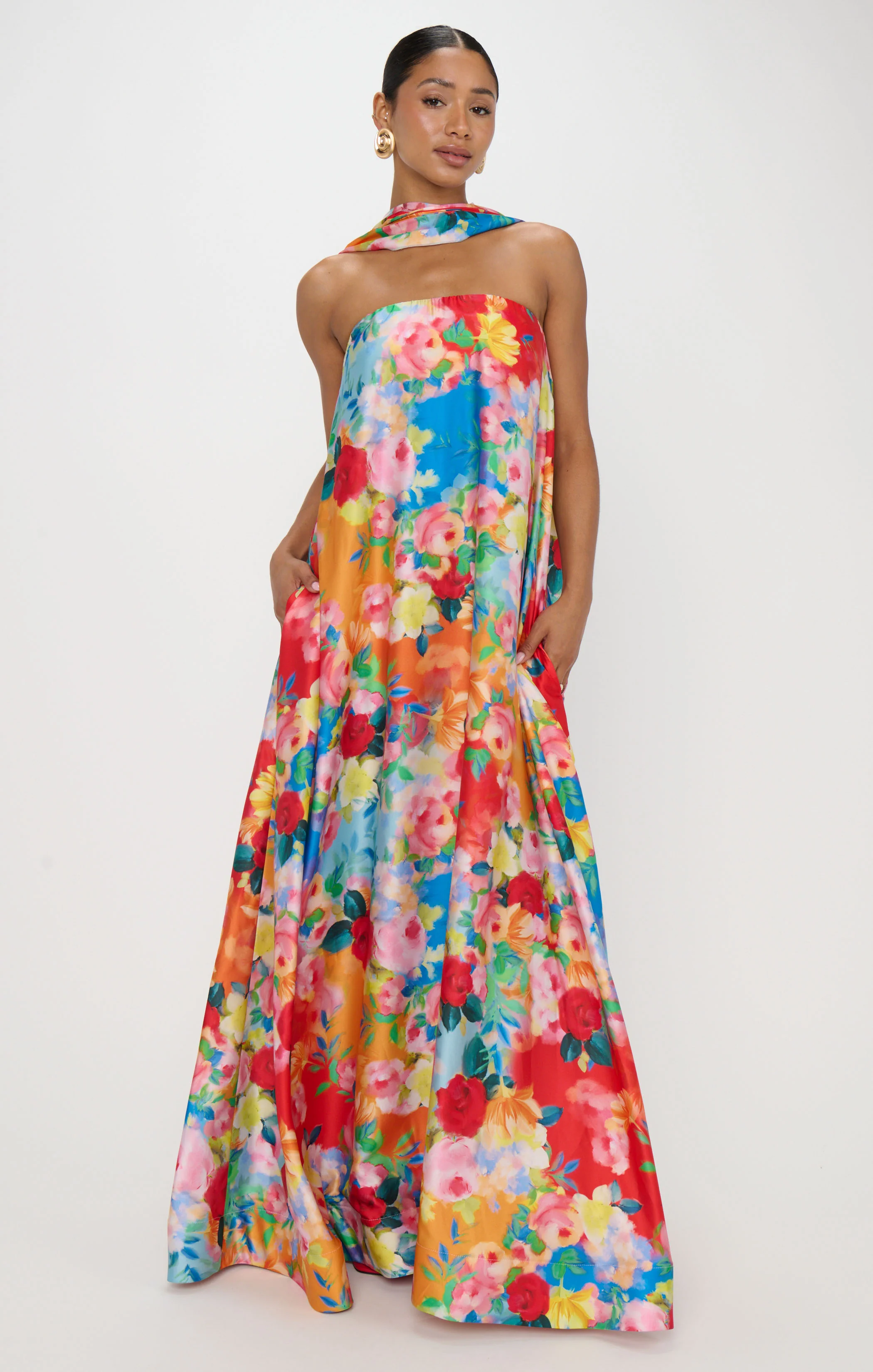 Tinsley Tube Dress ~ Sunset Garden Gala - Image 3