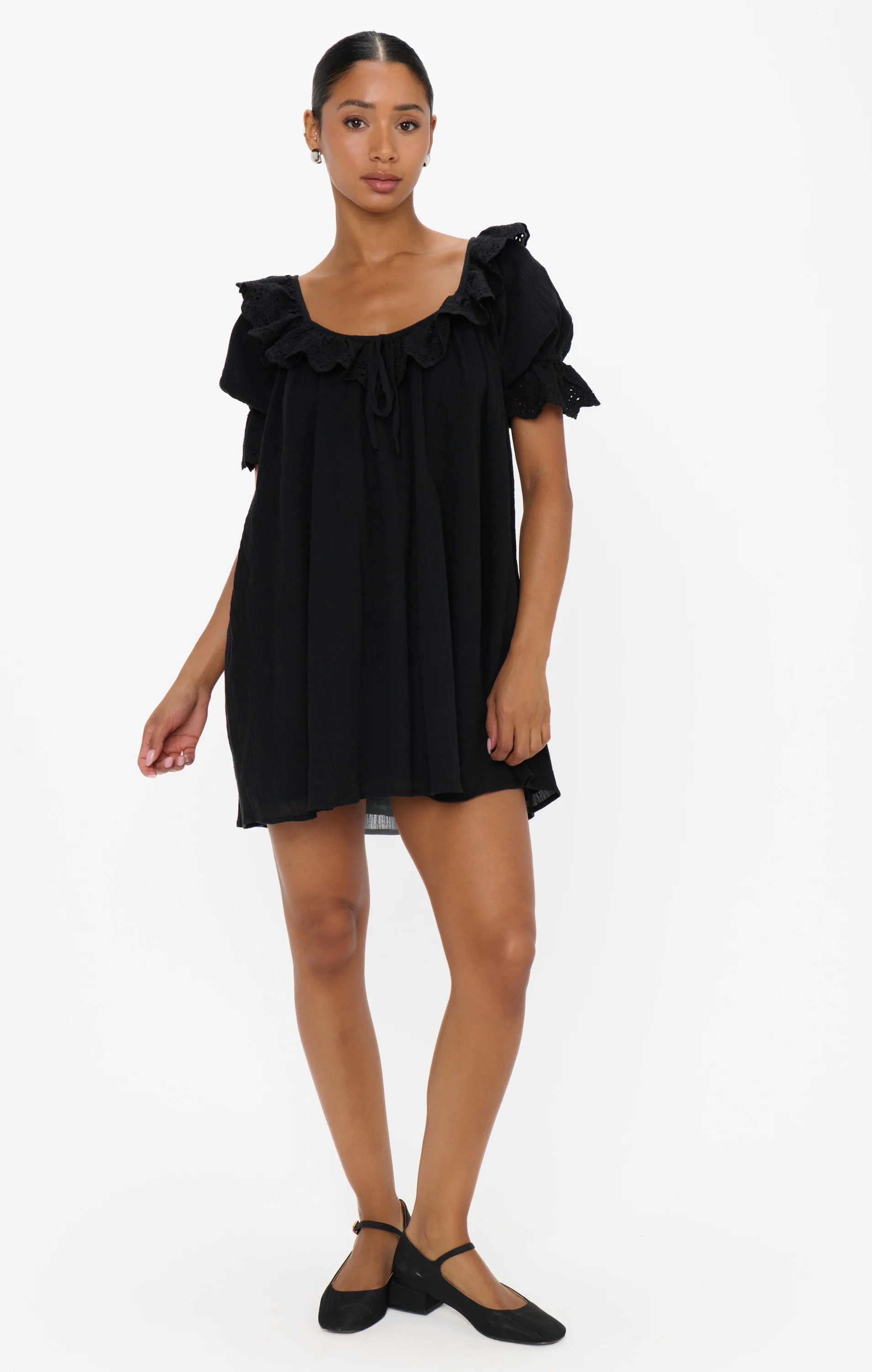 Toulouse Dress ~ Black Voile - Image 4