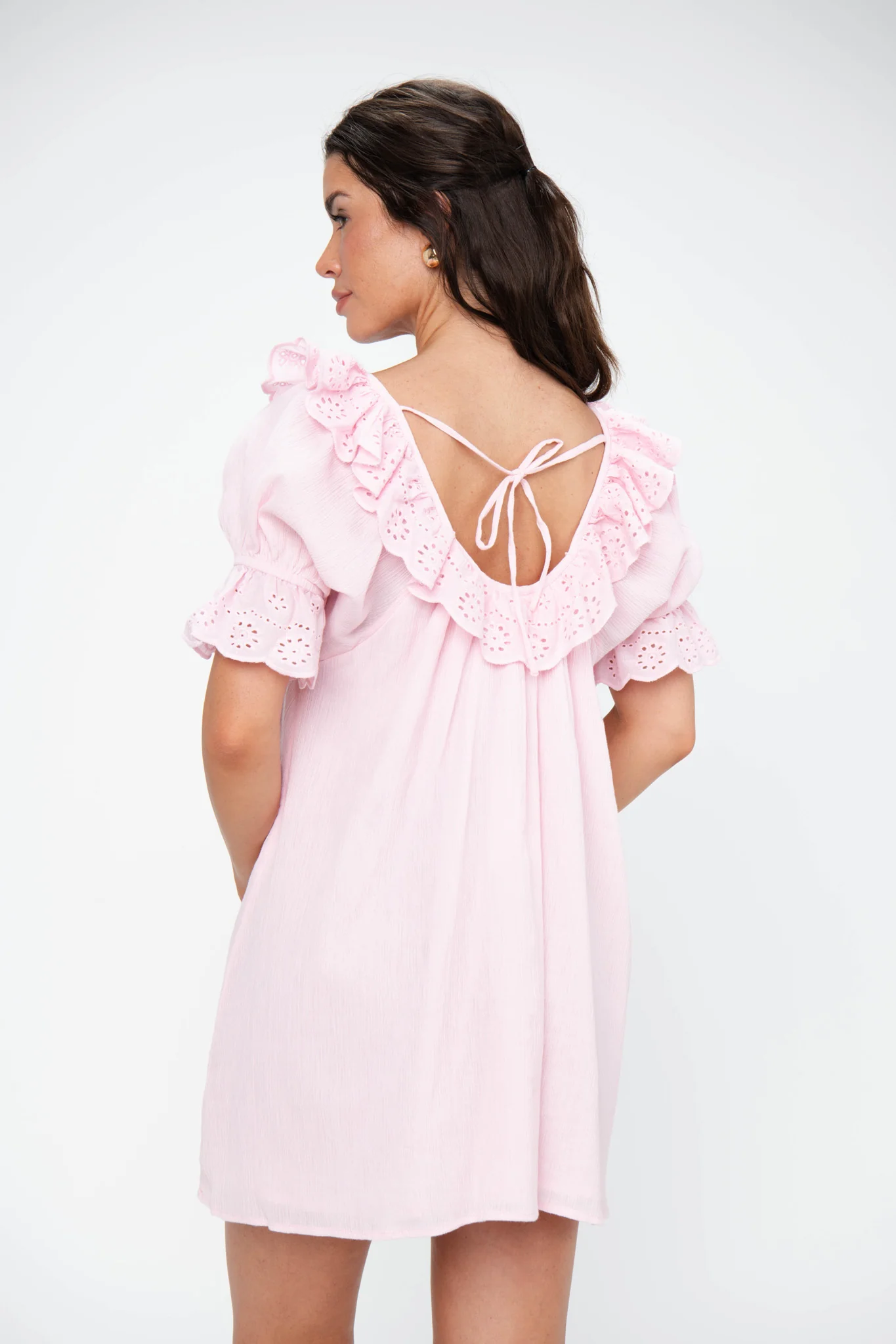 Toulouse Dress ~ Pink Eyelet - Image 5
